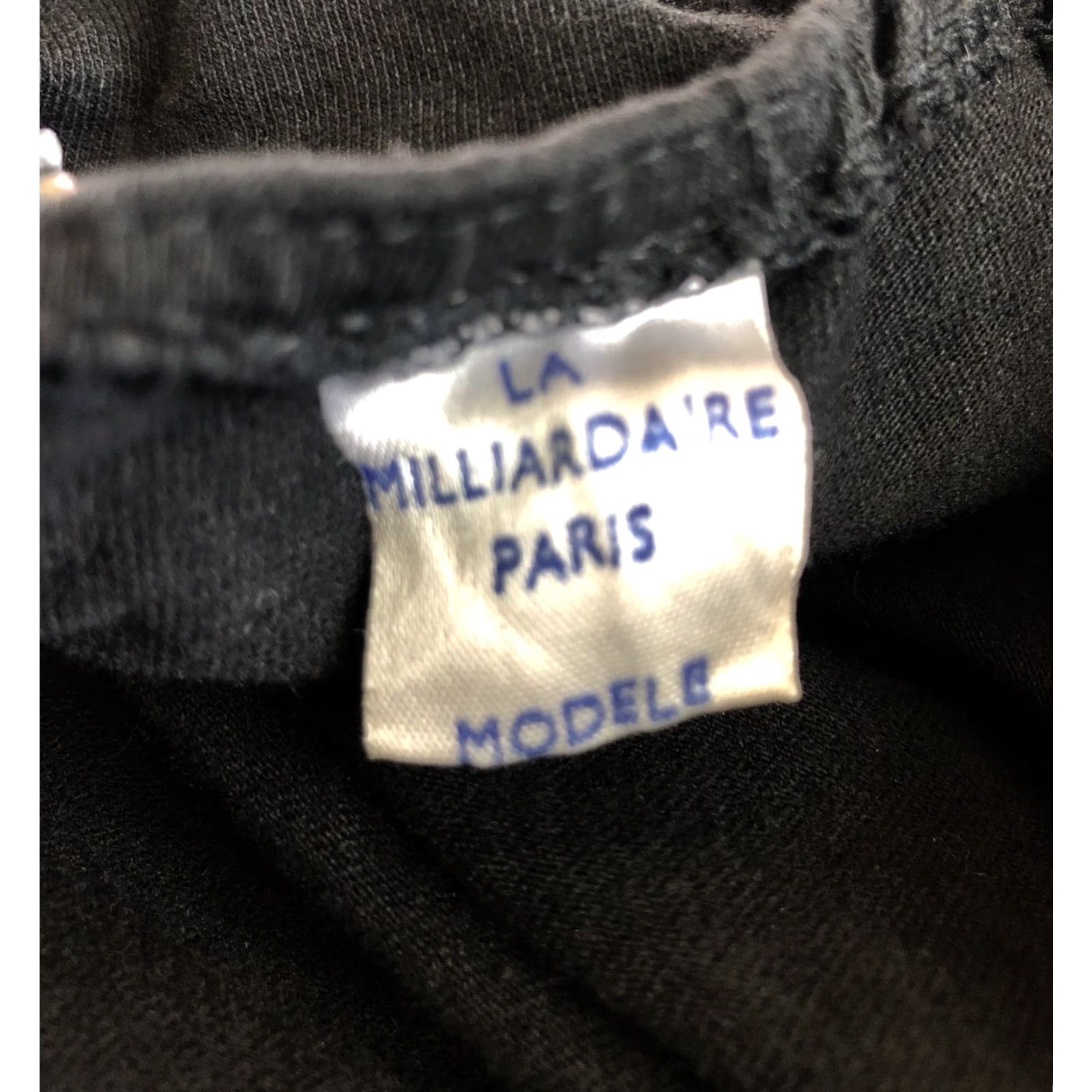 Vintage VINTAGE La Milliardaire Paris Ruched Zipper Top Open Back Blouse XS Black Women(V-Neck) 80s 2/XS Size XS / US 0-2 / IT 36-38 - 7 Thumbnail