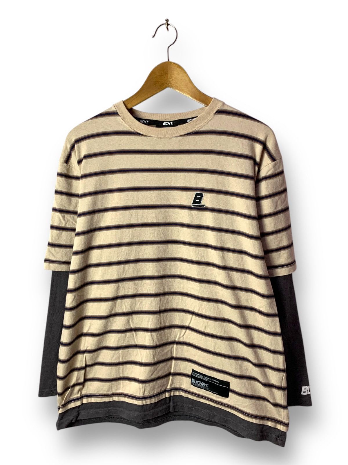 Other 🔥 Bucket Streetwear Skate Stripes Tee Size US M / EU 48-50 / 2 - 2 Thumbnail