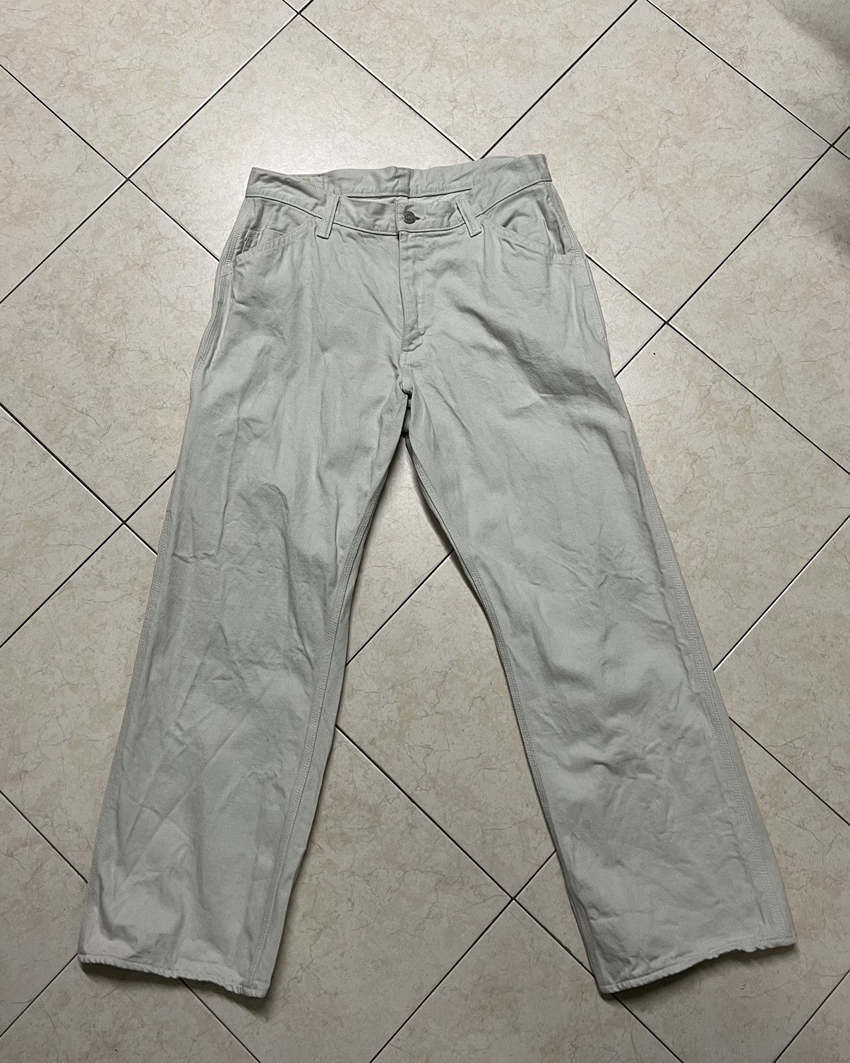 Momotaro Jeans Original Momotaro Jeans white colour Size US 38 / EU 54 - 2 Thumbnail