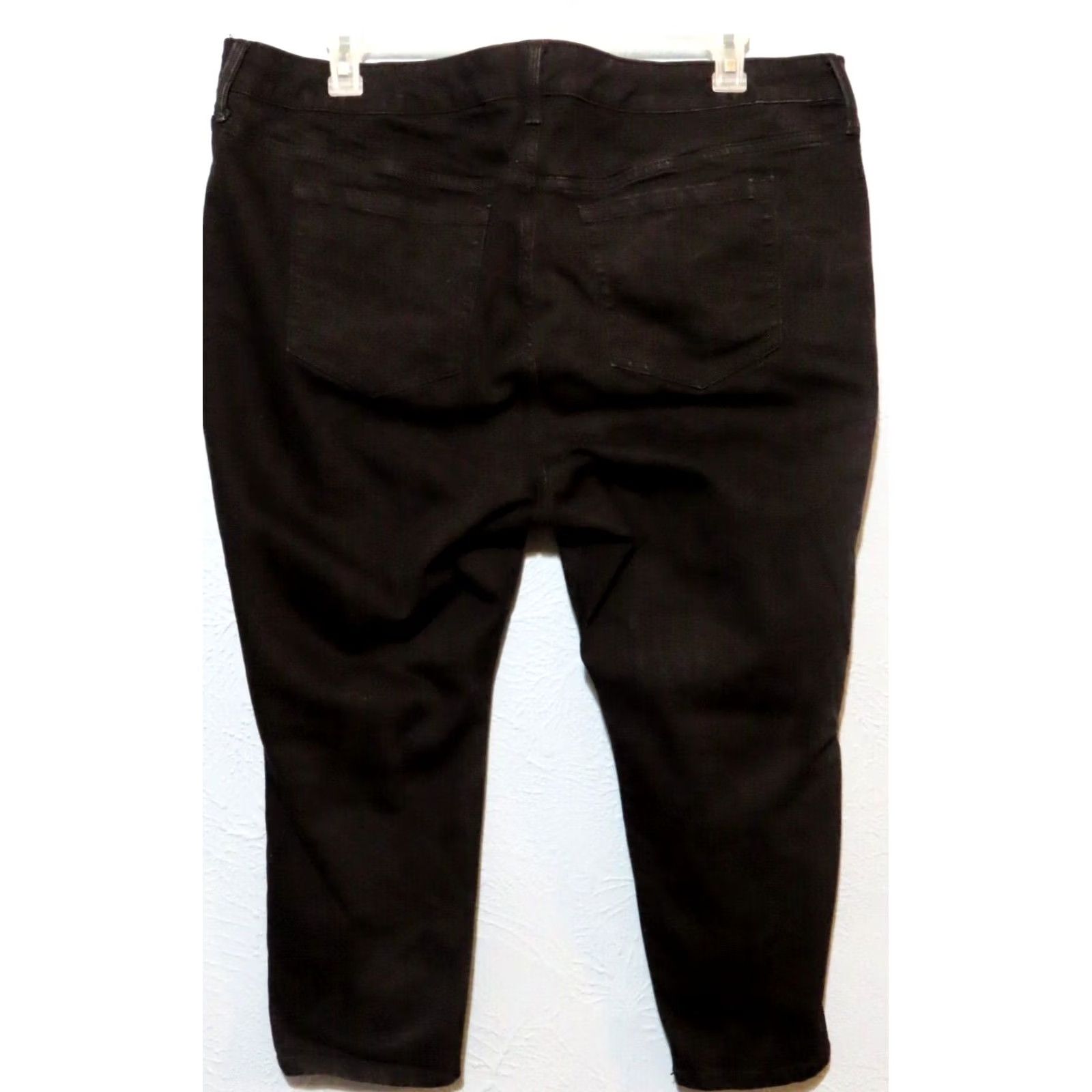 Torrid Torrid Black Denim Perfect Skinny Ankle Jeans Womens 22S Slim Fit Regular Inseam 22.5" 5-Pocket Stretch Vintage Style 90s Bohemian City Size 40" / US 18 - 6 Thumbnail