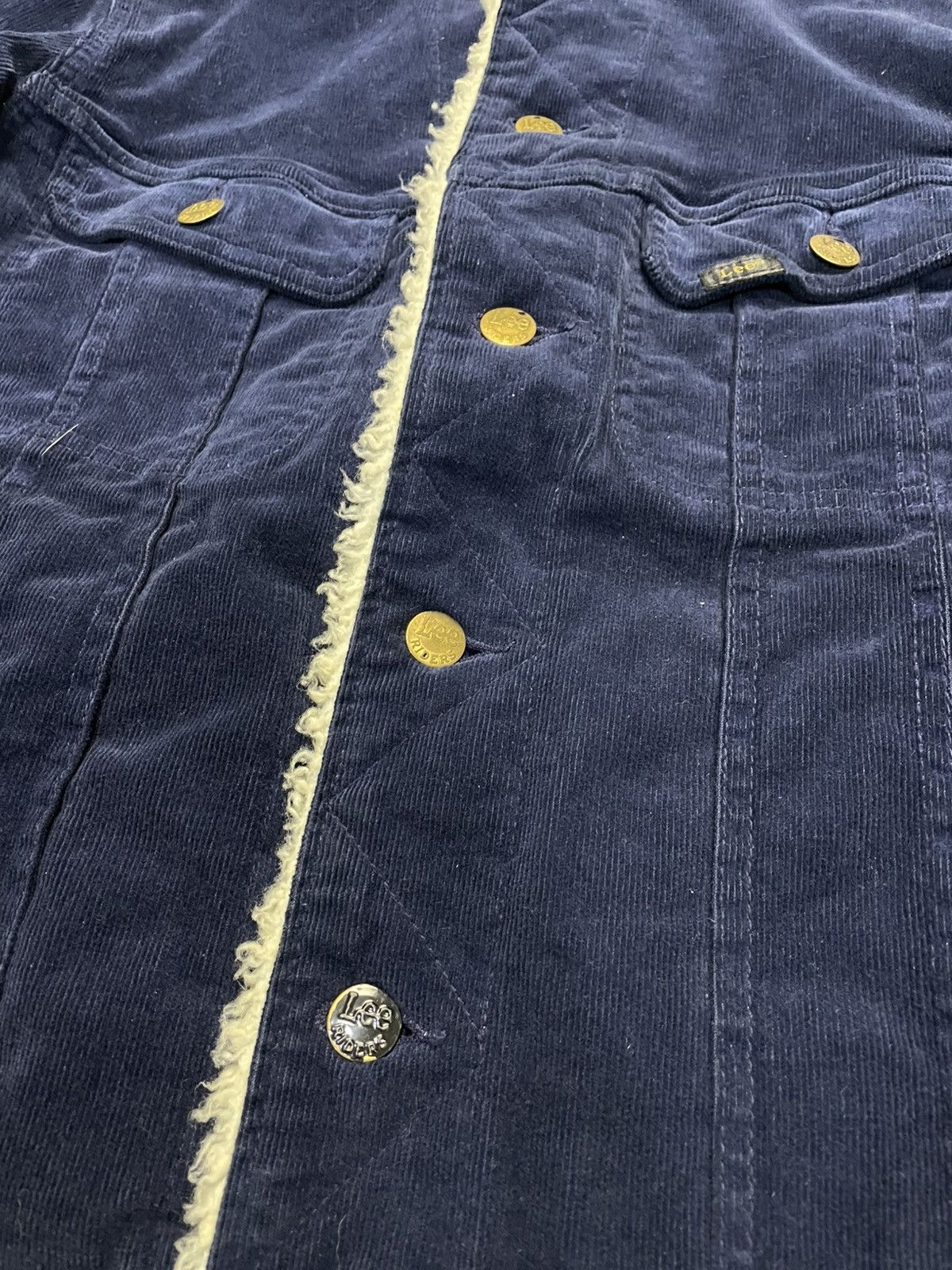 Lee Vintage Lee Riders Corduroy Denim Jacket Lined Fleece Size US S / EU 44-46 / 1 - 3 Thumbnail