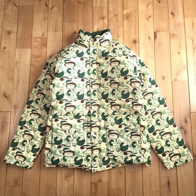 Bape × Nigo 🔥Reversible🔥 Down jacket milo camo green BAPE a bathing ape Size US M / EU 48-50 / 2 - 2 Thumbnail