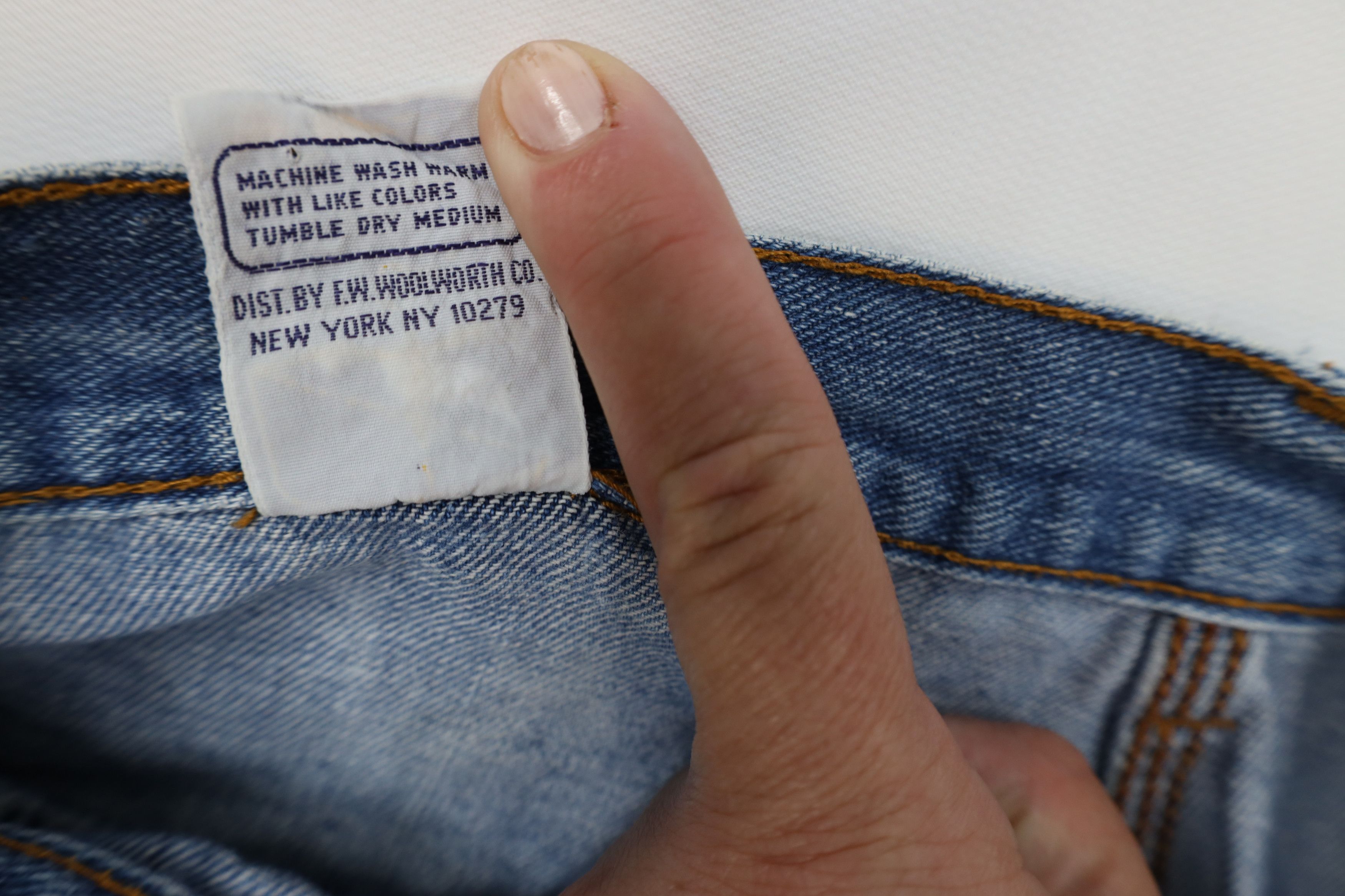 Vintage Vintage 70s Streetwear Wide Leg Denim Jeans Blue Cotton Size 36" / US 14 / IT 50 - 10 Thumbnail