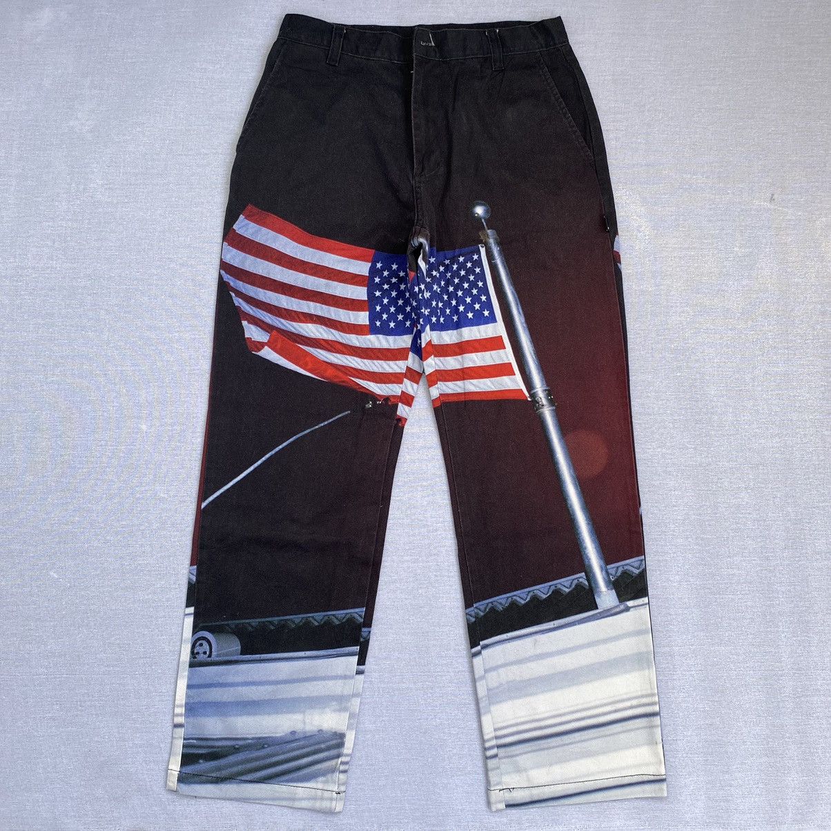 image of Thisisneverthat "american Flag" Workpants in Black, Men's (Size 31)