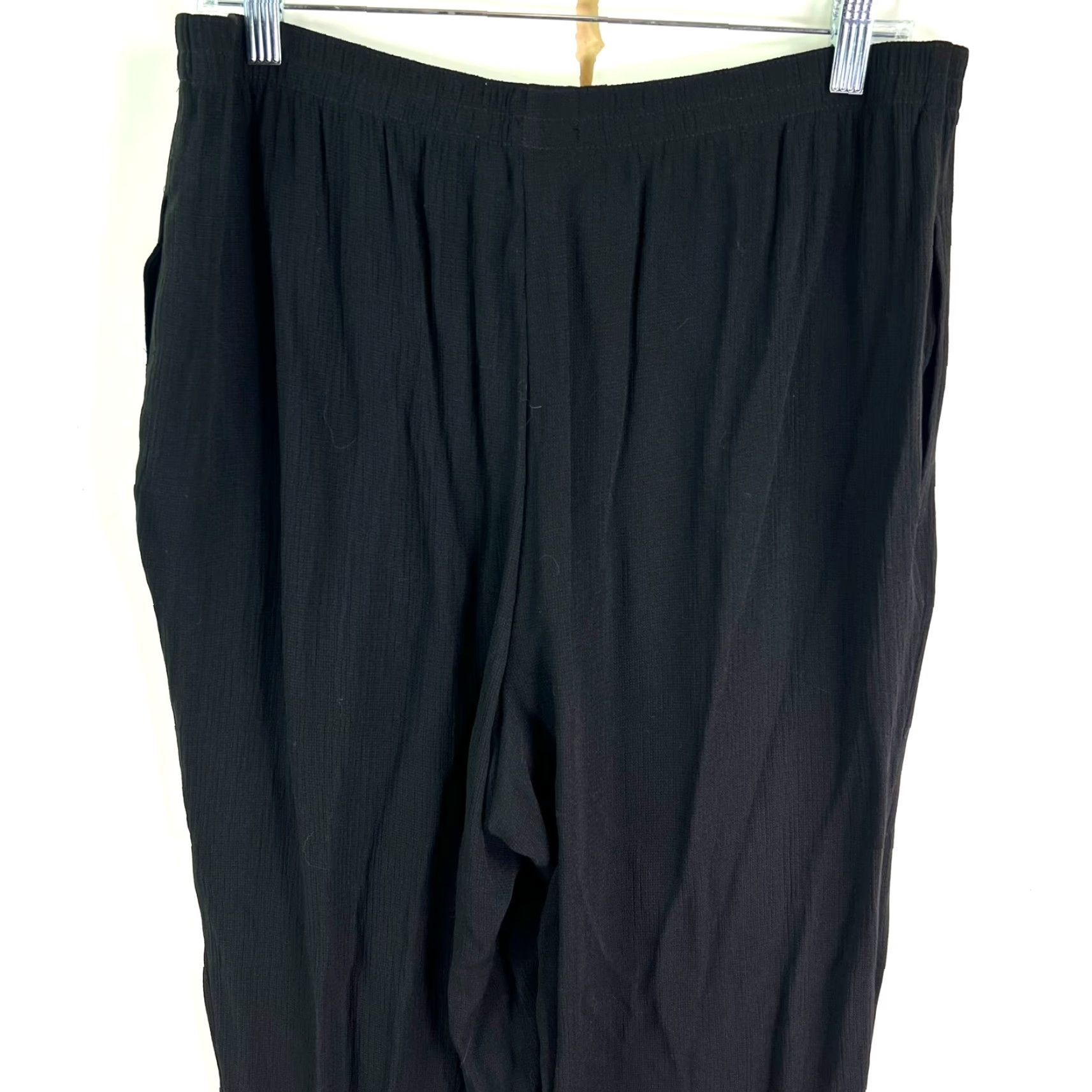 Vintage VINTAGE Koret Womens Pants Cropped High Rise Stretch Comfort Black Size 34 Waist Size 36" / US 14 / IT 50 - 4 Thumbnail