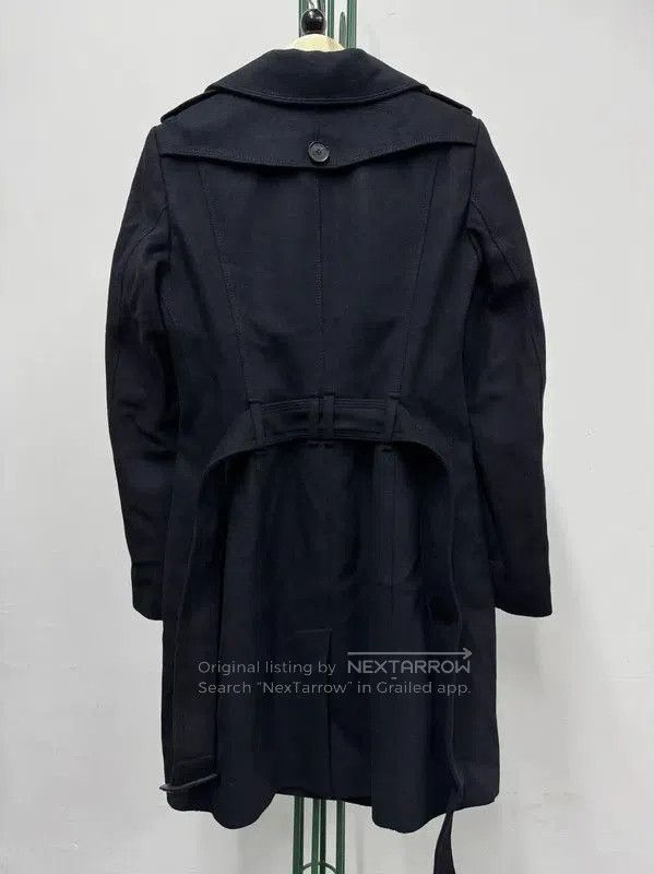 Burberry Burberry Women's Long Wool Coat in Black. Size XS / US 0-2 / IT 36-38 - 2 Thumbnail