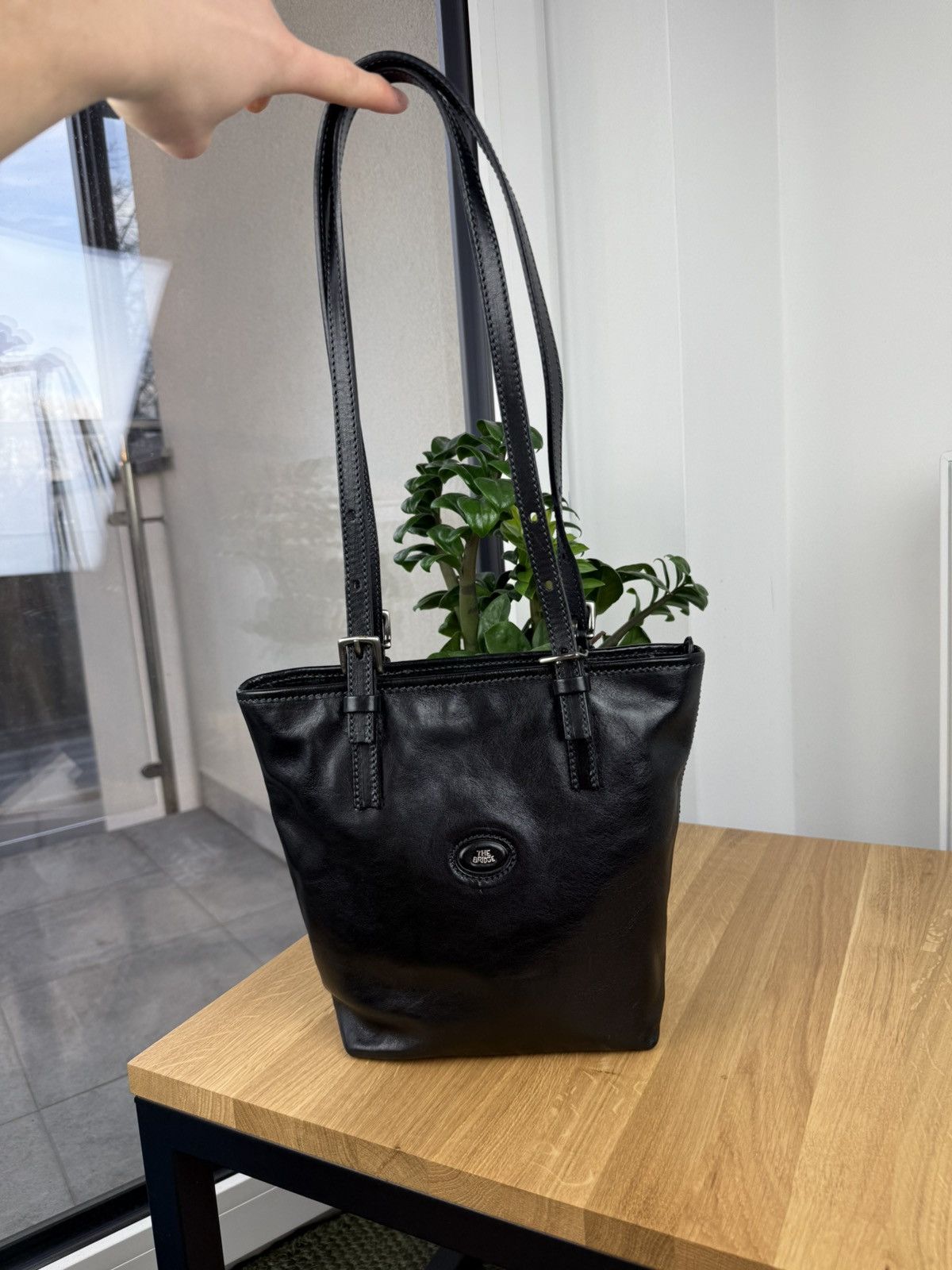 Vintage The Bridge Brown Leather Shoulder ​Bag Made In Italy Size ONE SIZE - 1 Thumbnail