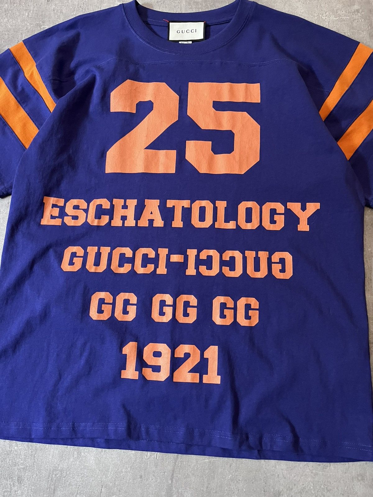 Gucci Gucci 25 Eschatology Blind For Love purple blue T-shirt Size US L / EU 52-54 / 3 - 5 Thumbnail
