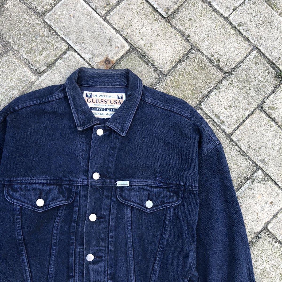 Guess Vintage Trucker Jacket Guess80s By Georges Marciano Size US L / EU 52-54 / 3 - 10 Thumbnail