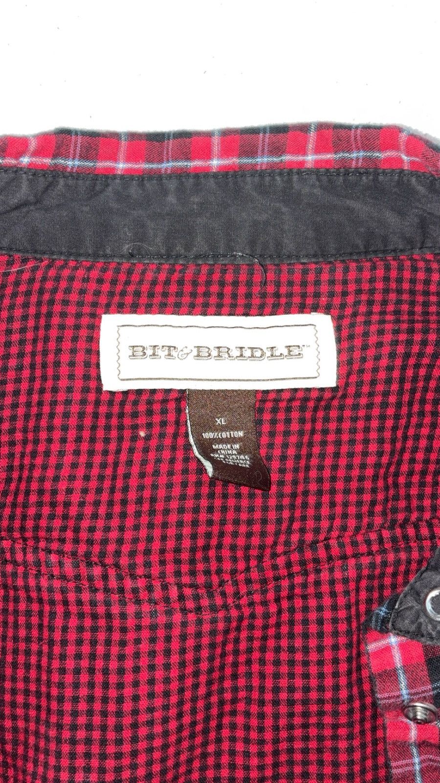 Bit & Bridle Bit & Bridle Red Plaid Pearl Snap Cowgirl flannel Size XL / US 12-14 / IT 48-50 - 4 Thumbnail