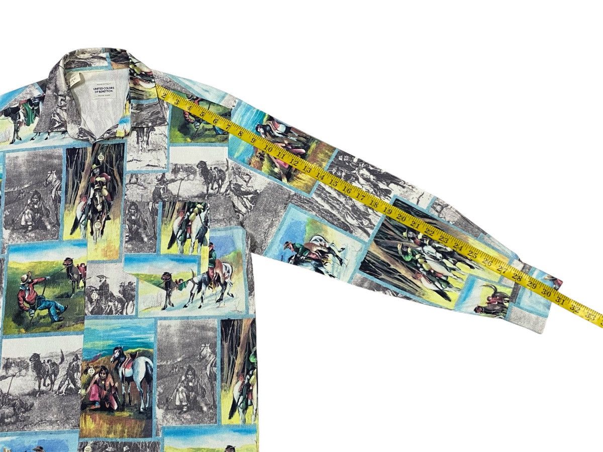 United Colors Of Benetton United Colors Of Benetton Cowboys Printed Shirt Button Ups Size US S / EU 44-46 / 1 - 15 Thumbnail