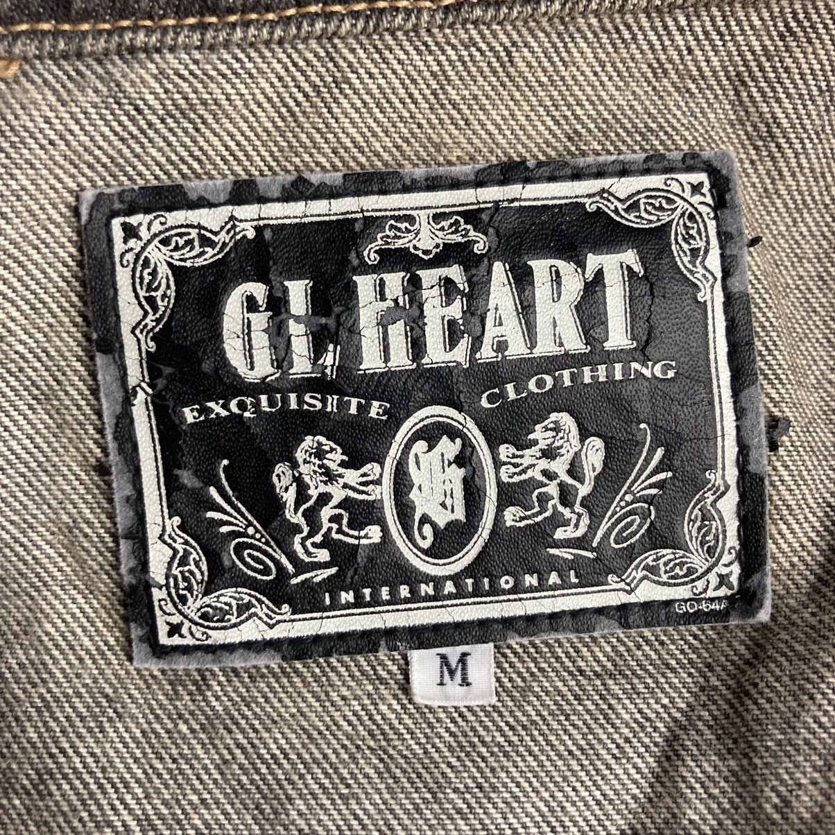 Hysteric Glamour 🇯🇵 VINTAGE GL HEART CROPPED WASHED DENIM JACKET Size US M / EU 48-50 / 2 - 10 Thumbnail