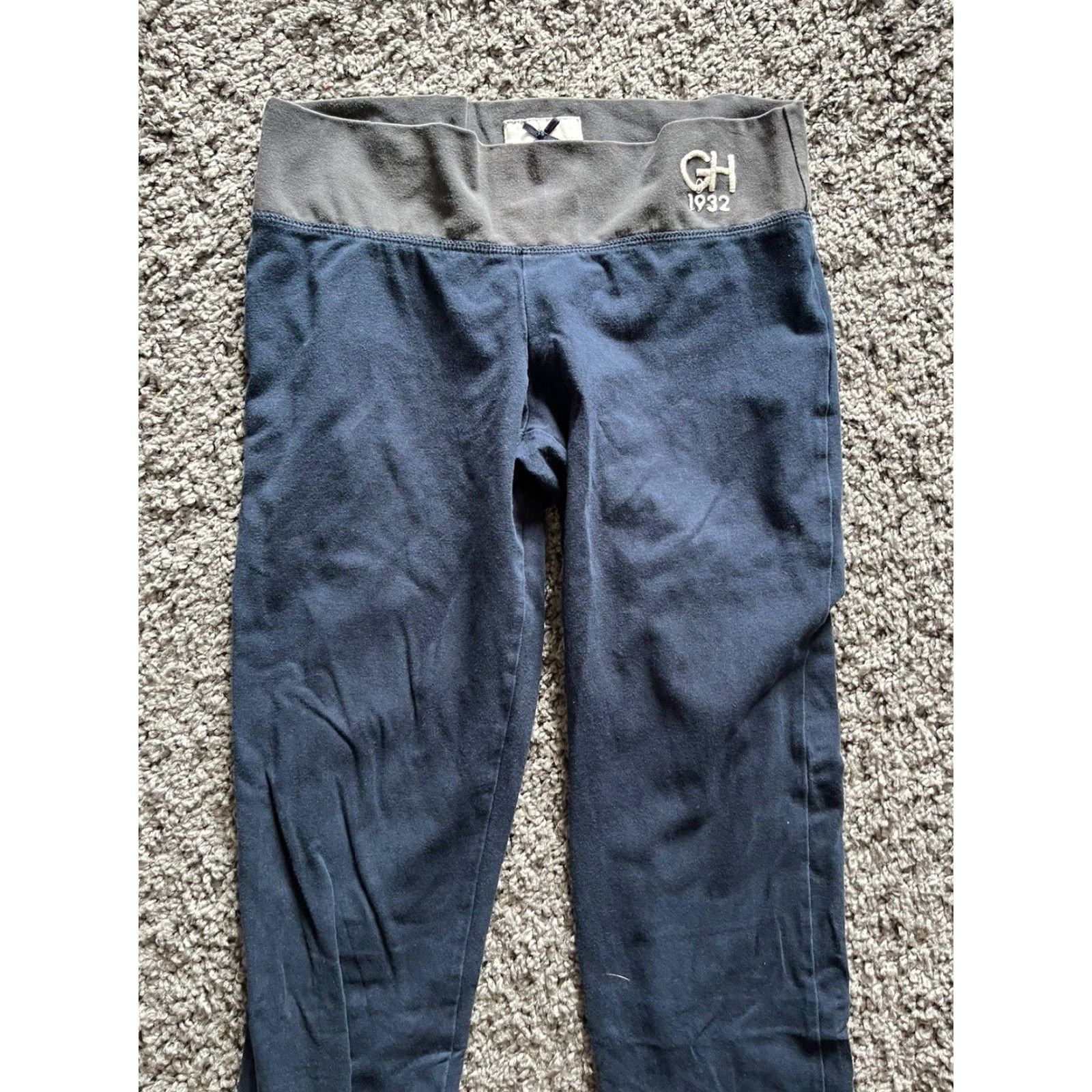 Vintage Gilly Hicks Hipster High Rise Leggings Size Small Navy Blue Soft Stretch Pull On Size 28" / US 6 / IT 42 - 4 Thumbnail