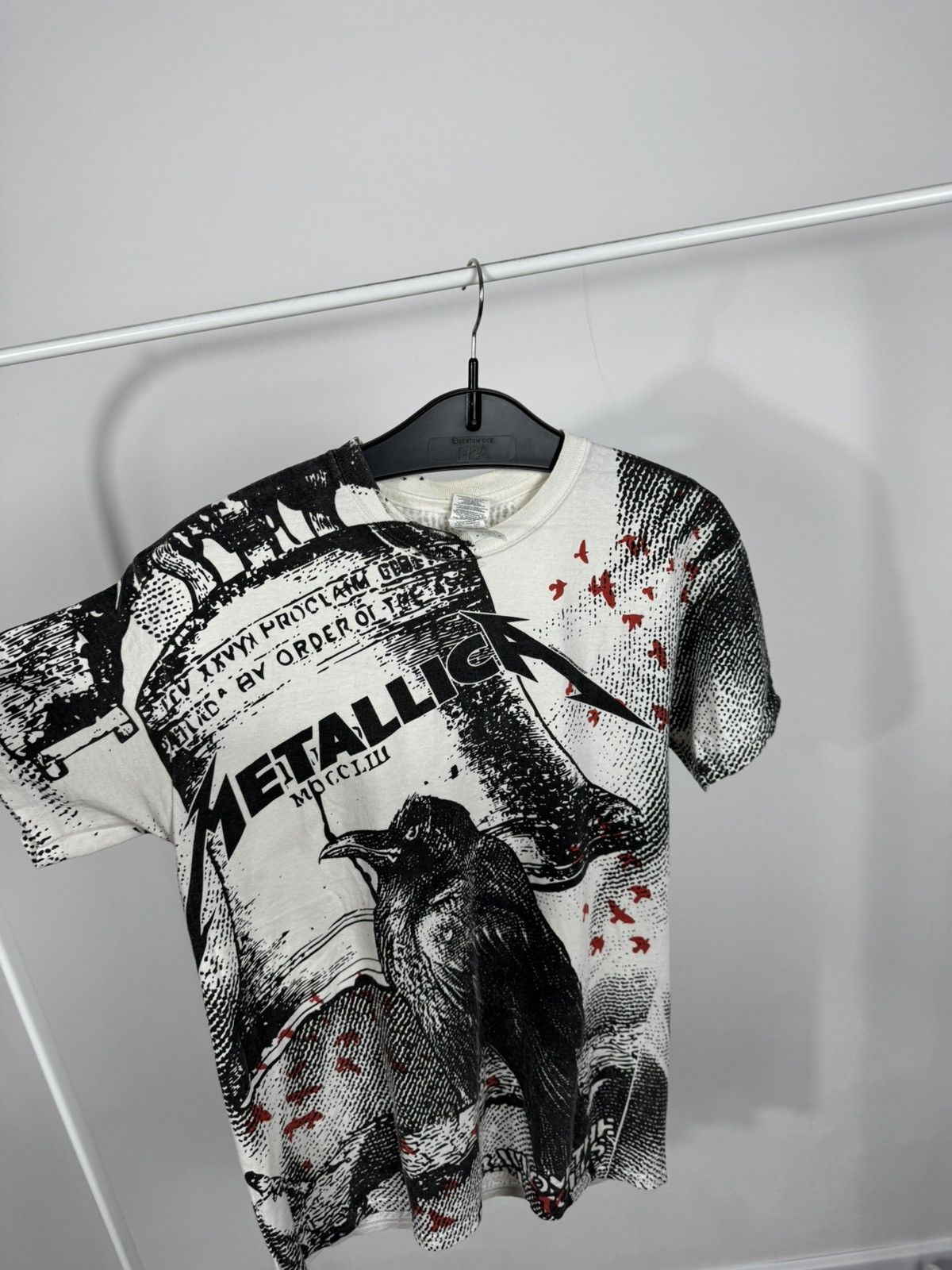 Metallica Metallica All Over Print T Shirt Raven Graphic 2013 Band M Size US M / EU 48-50 / 2 - 9 Thumbnail