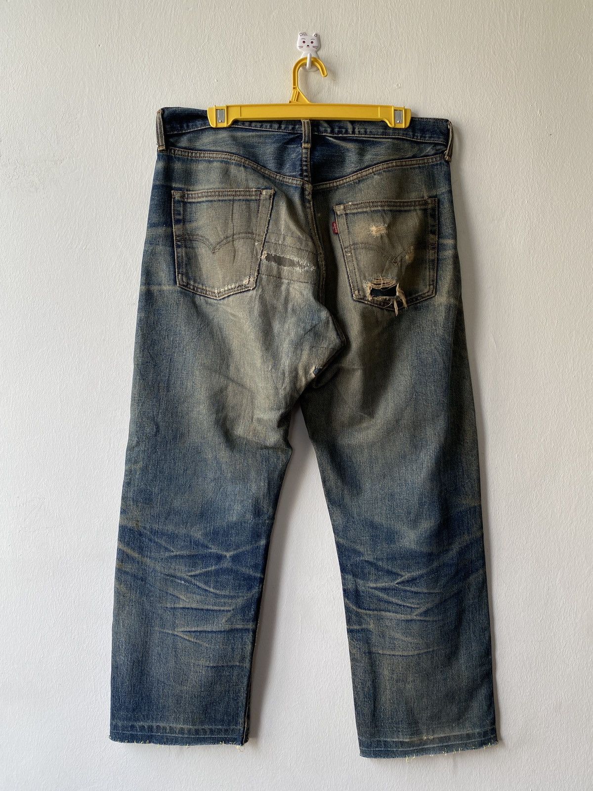 Levi's Vintage Levi’s 502XX Selvedge Rusty Distressed Denim Size US 33 - 2 Thumbnail