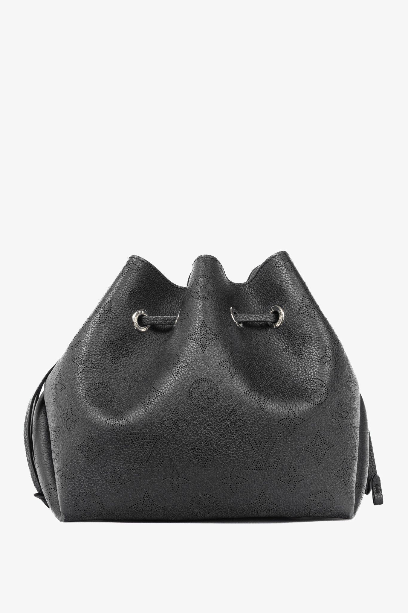 Louis Vuitton Louis Vuitton Bella Black Mahina Leather Bucket Bag Size ONE SIZE - 4 Thumbnail