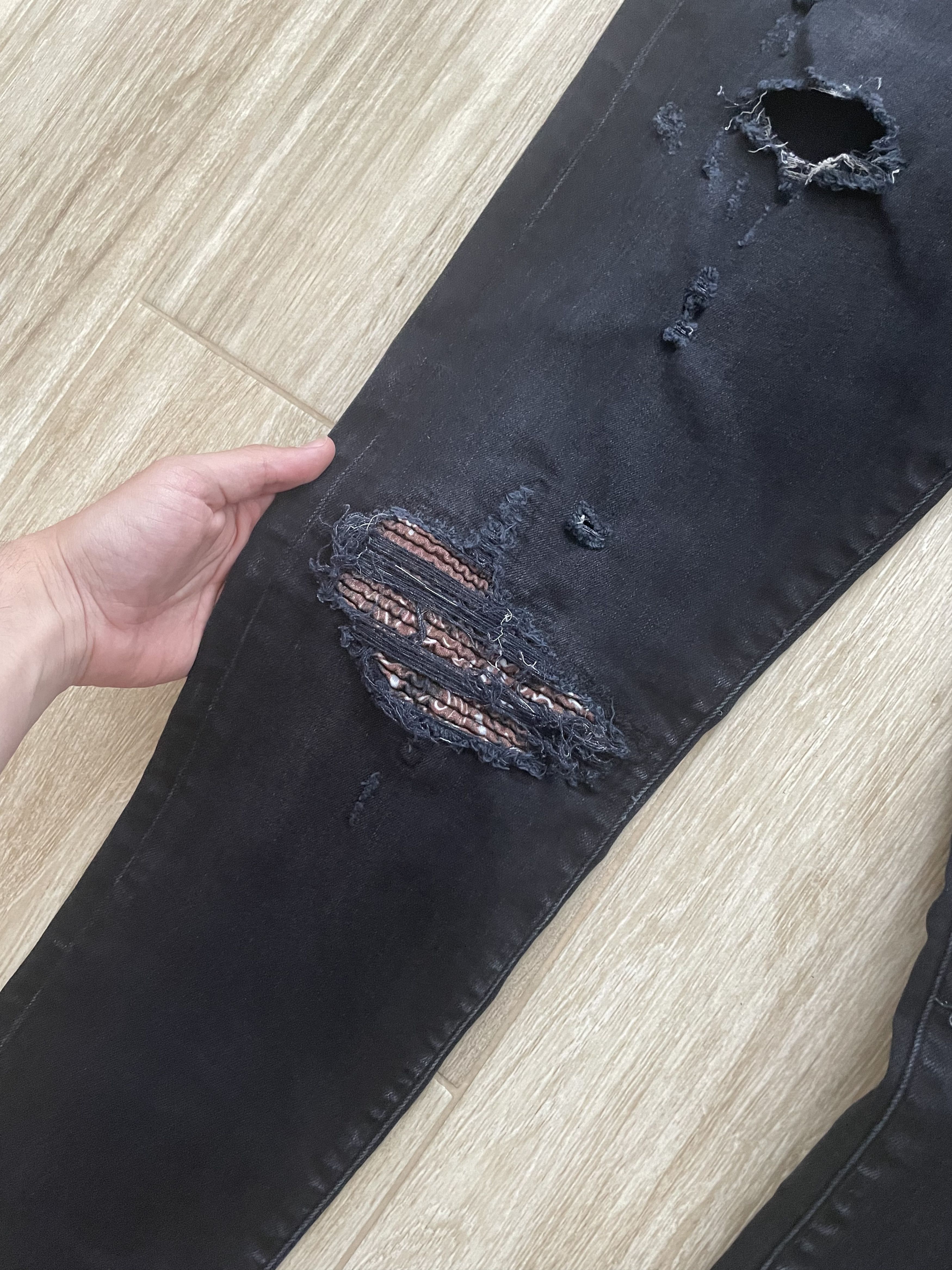 Amiri Amiri MX1 Bandana Destroyed Jeans Size US 36 / EU 52 - 9 Thumbnail