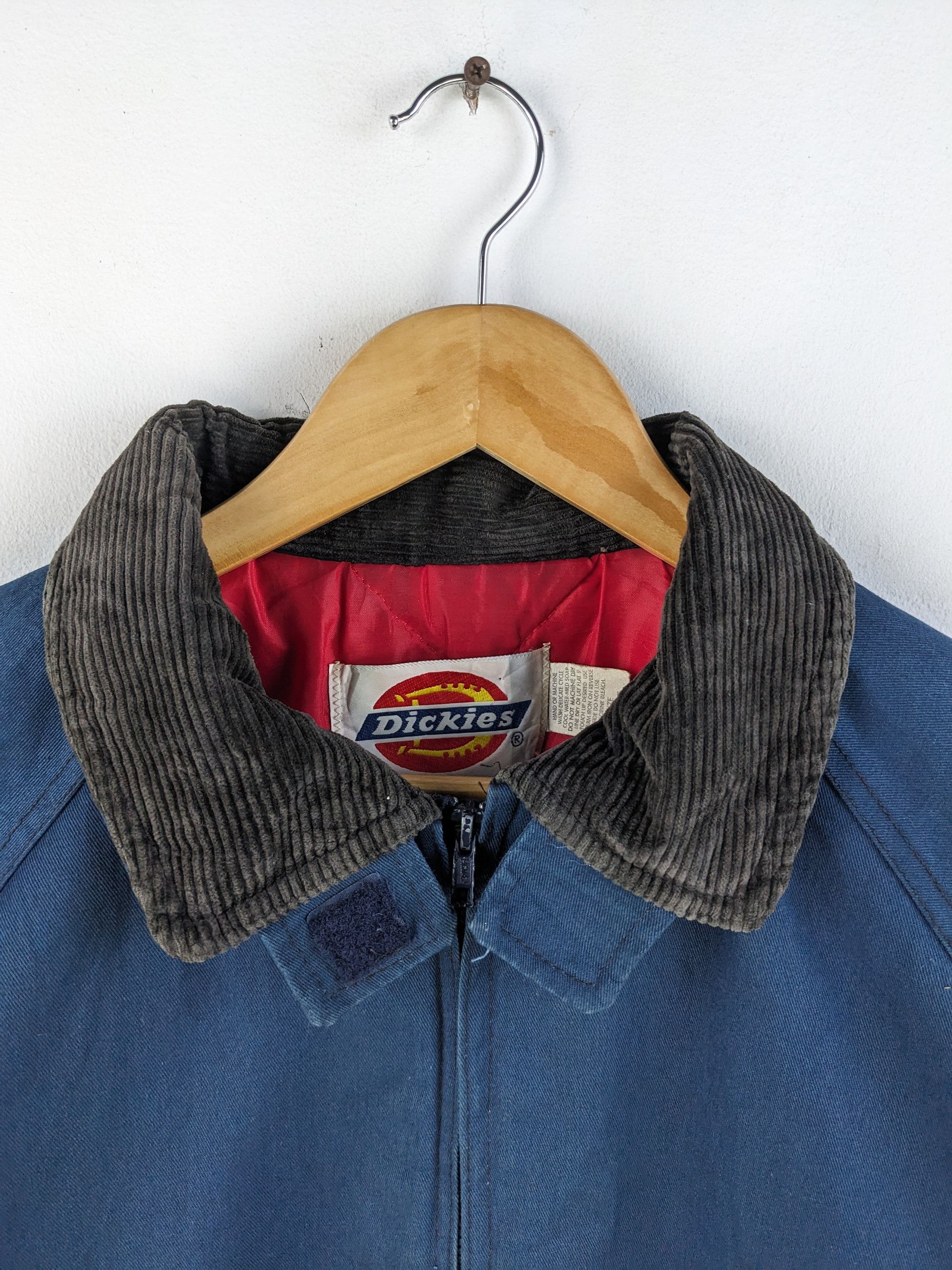 Dickies × Vintage Vintage 1990s Dickies Bomber Jacket Faded Blue Made In USA Size US L / EU 52-54 / 3 - 4 Thumbnail