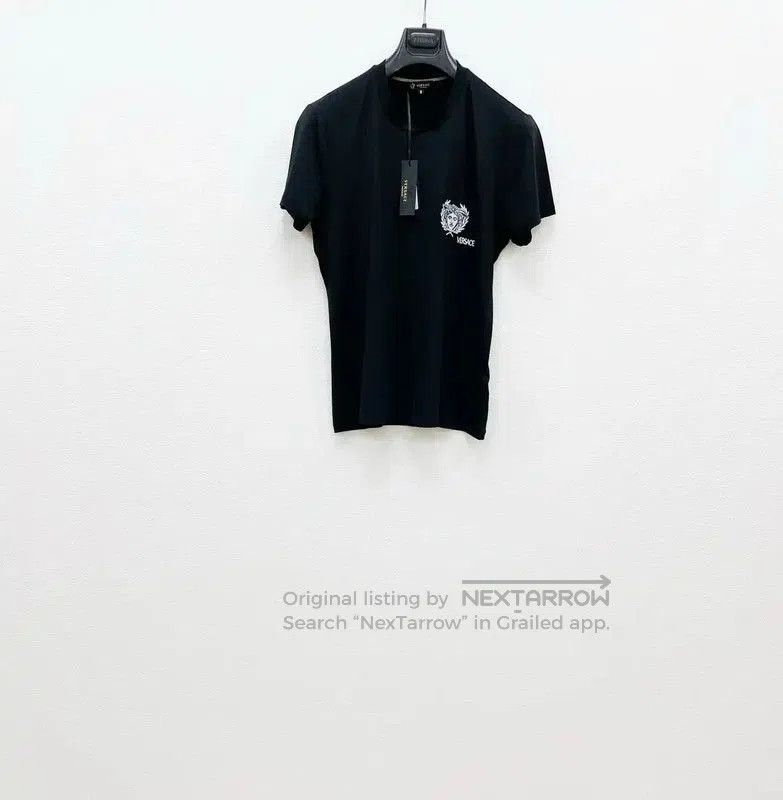 Versace Versace Black Cotton Men's T-Shirt . Size US M / EU 48-50 / 2 - 1 Thumbnail