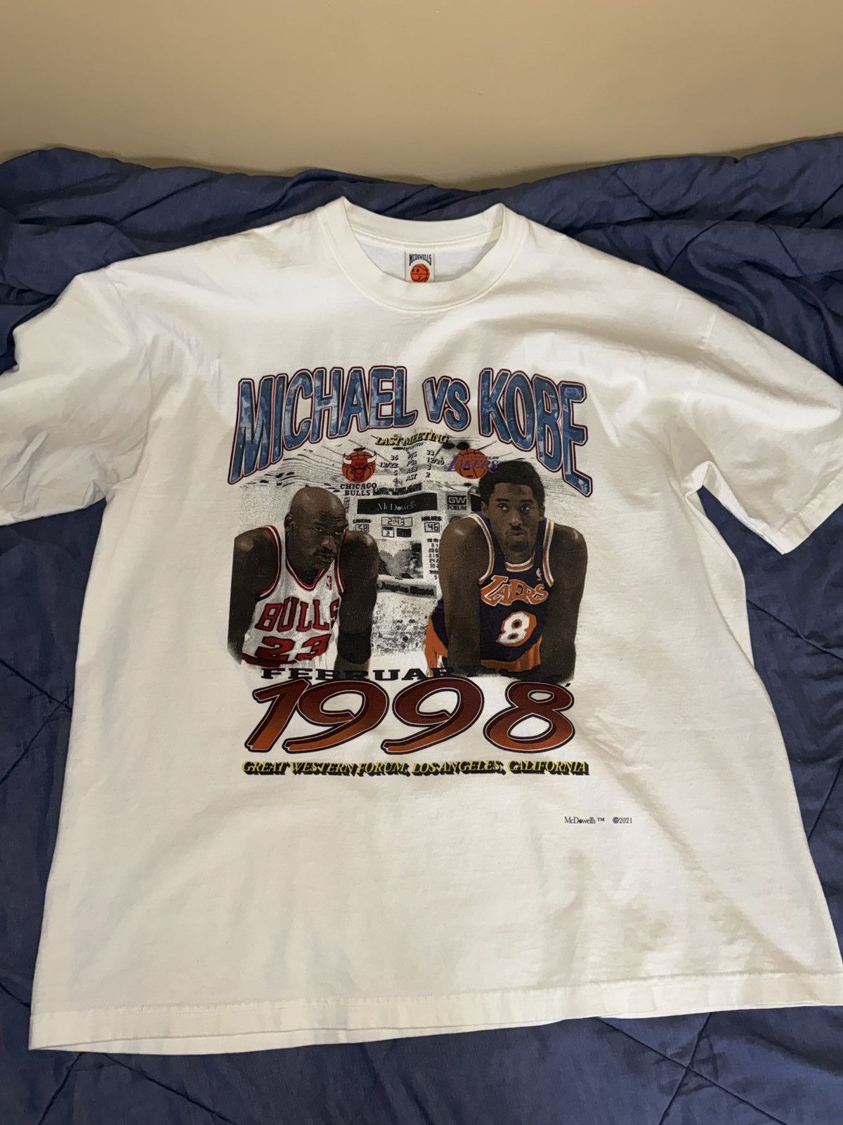 Other MCDOWELLS BRAND KOBE VS MICHAEL TEE🏀 Size US L / EU 52-54 / 3 - 2 Thumbnail