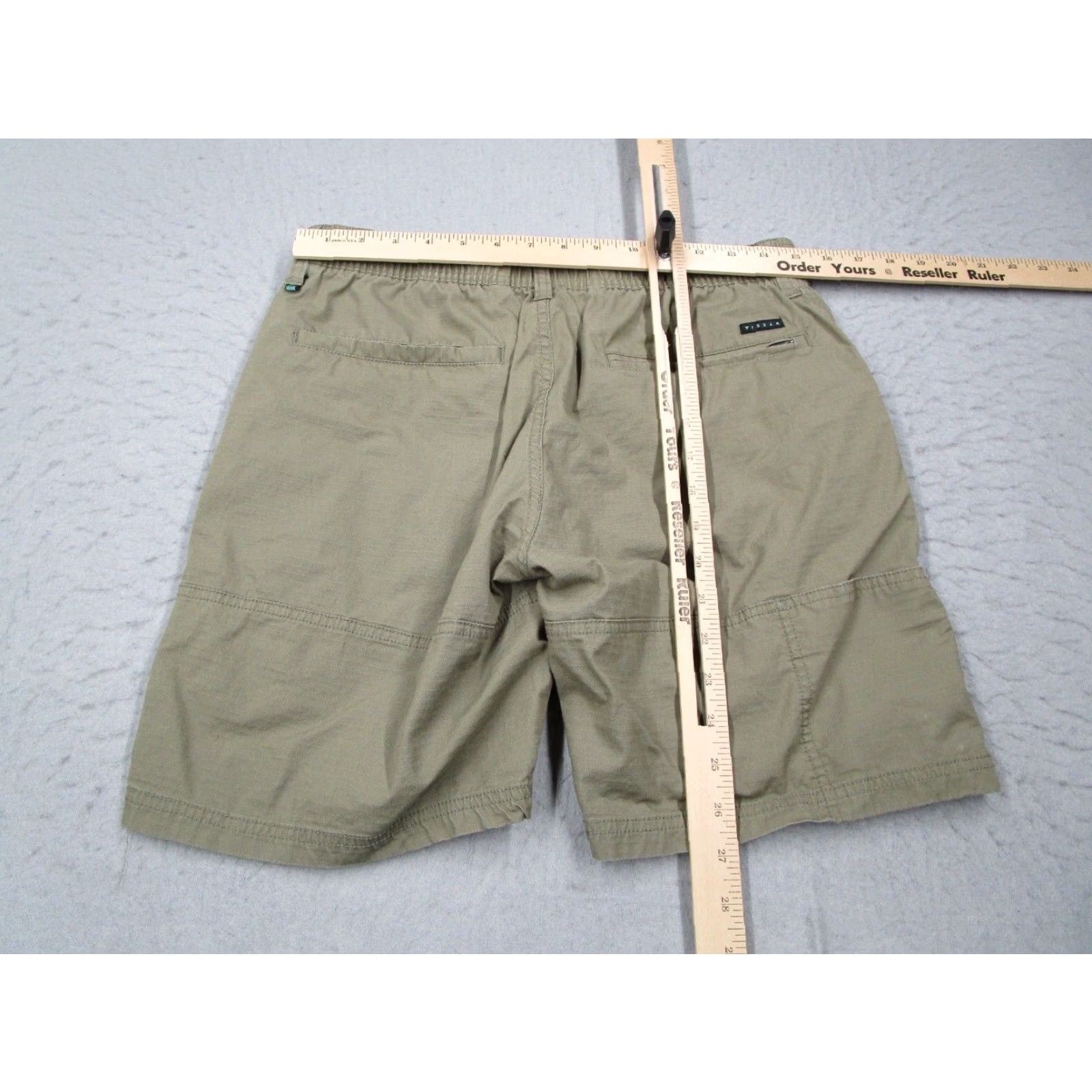 Vissla Vissla Mens Green RIPSTOP short Drawstring Pockets - Organic Cotton 7" Inseam 5-Pocket Chino Shorts Size S Size US 29 - 7 Thumbnail