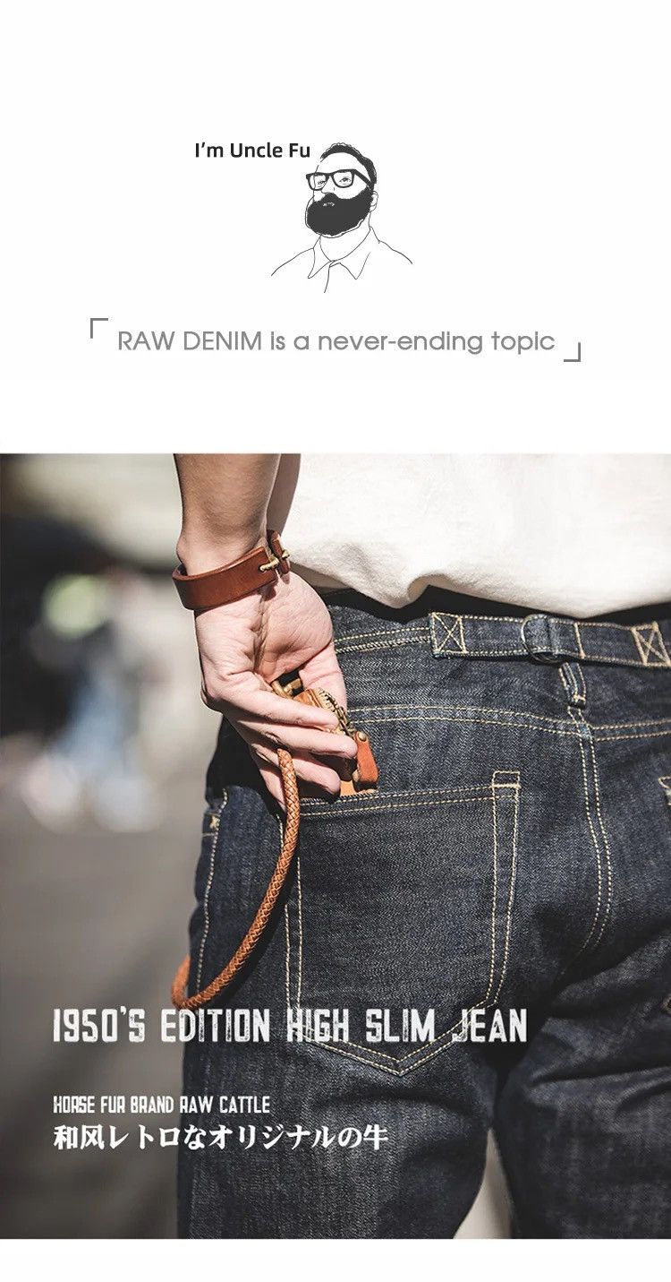 Japanese Brand × Vintage Denim Jeans Vintage Straight Dark Selvedge Jeans 14oz Qualit Size US 34 / EU 50 - 7 Thumbnail