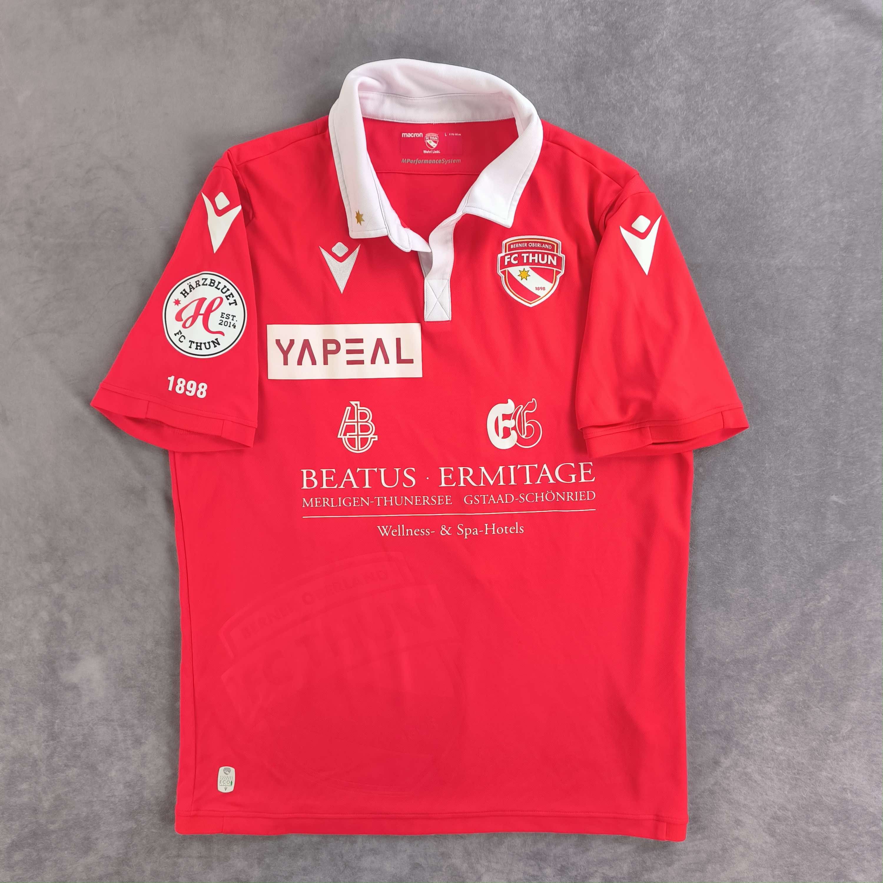 Macron FC Thun 2022-23 Macron home #14 football jersey shirt size L Size US L / EU 52-54 / 3 - 1 Thumbnail