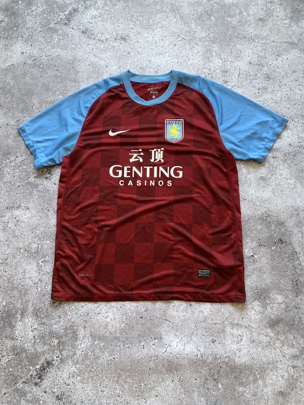 Nike 🔥NIKE ASTON VILLA 2011/12 HOME SOCCER JERSEY SHIRT Size US XL / EU 56 / 4 - 1 Thumbnail