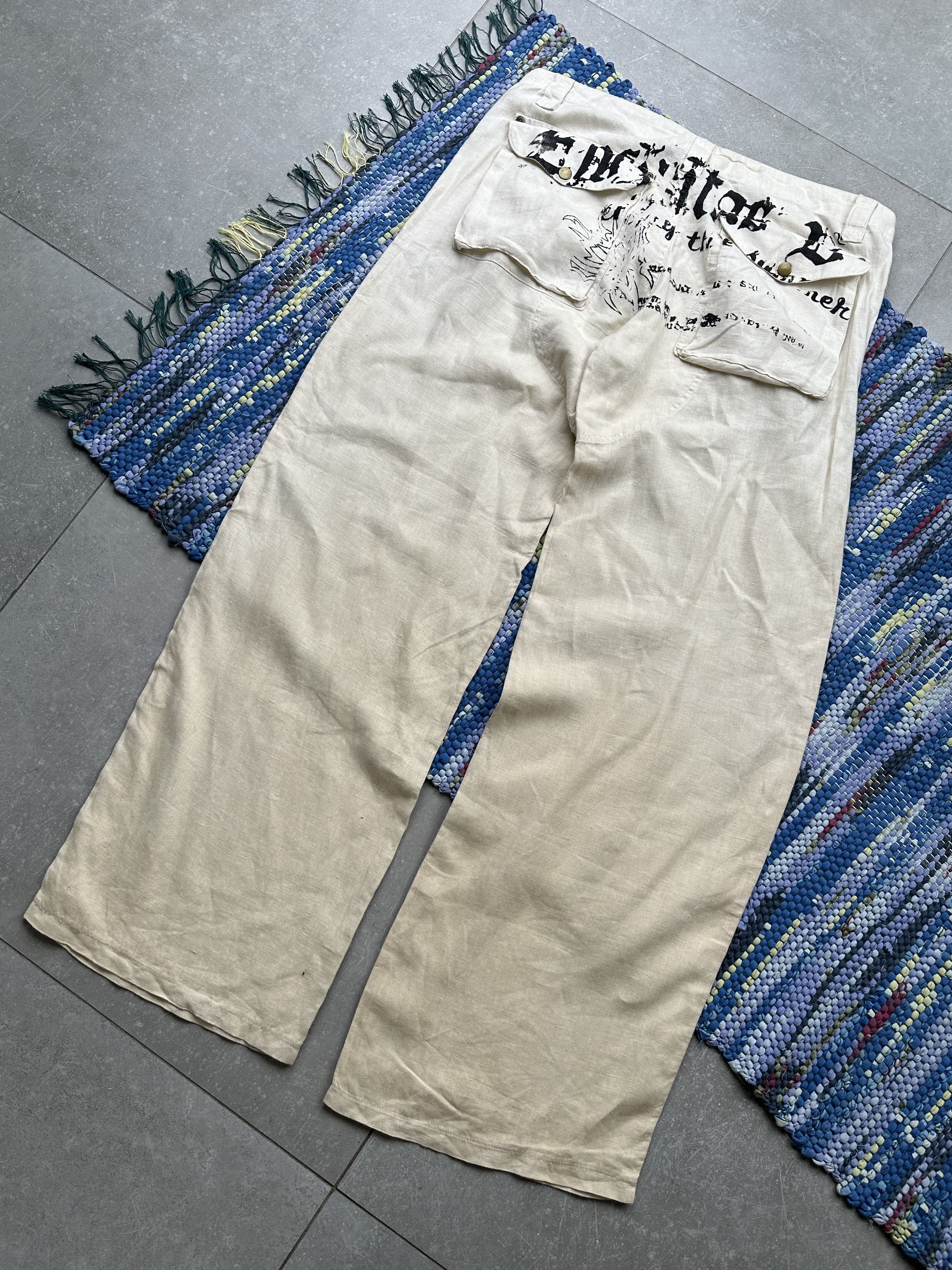 image of Avant Garde x Vintage Super Wide Pants in Beige, Men's (Size 33)