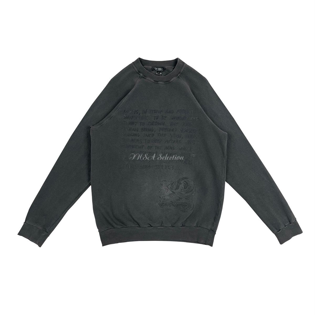 Raf Simons AW04 “Waves” Shipwreck Poem Printed Sweatshirt Size US M / EU 48-50 / 2 - 1 Thumbnail