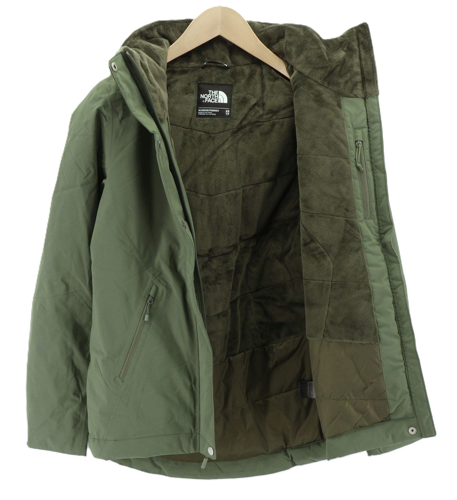The North Face INLUX XS Hooded Green Waterproof Lined Jacket 79736 Size XS / US 0-2 / IT 36-38 - 4 Thumbnail