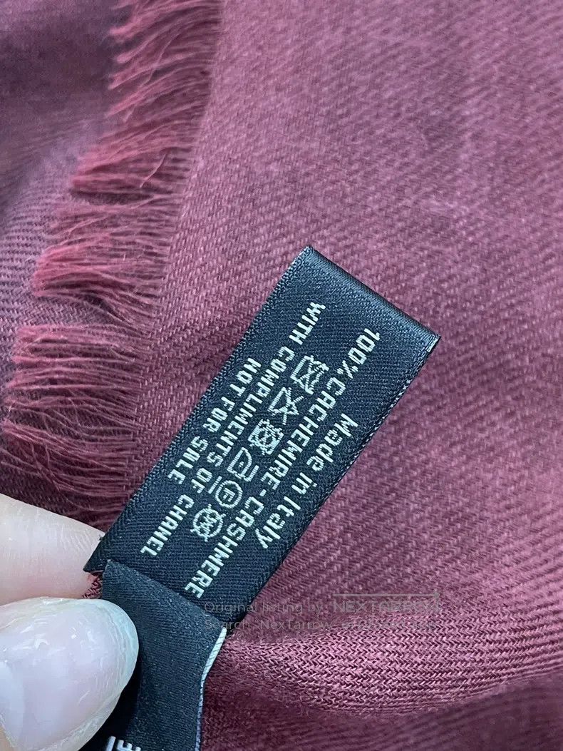 Chanel Chanel 26 vic gift limited cashmere scarf shawl Size ONE SIZE - 5 Thumbnail