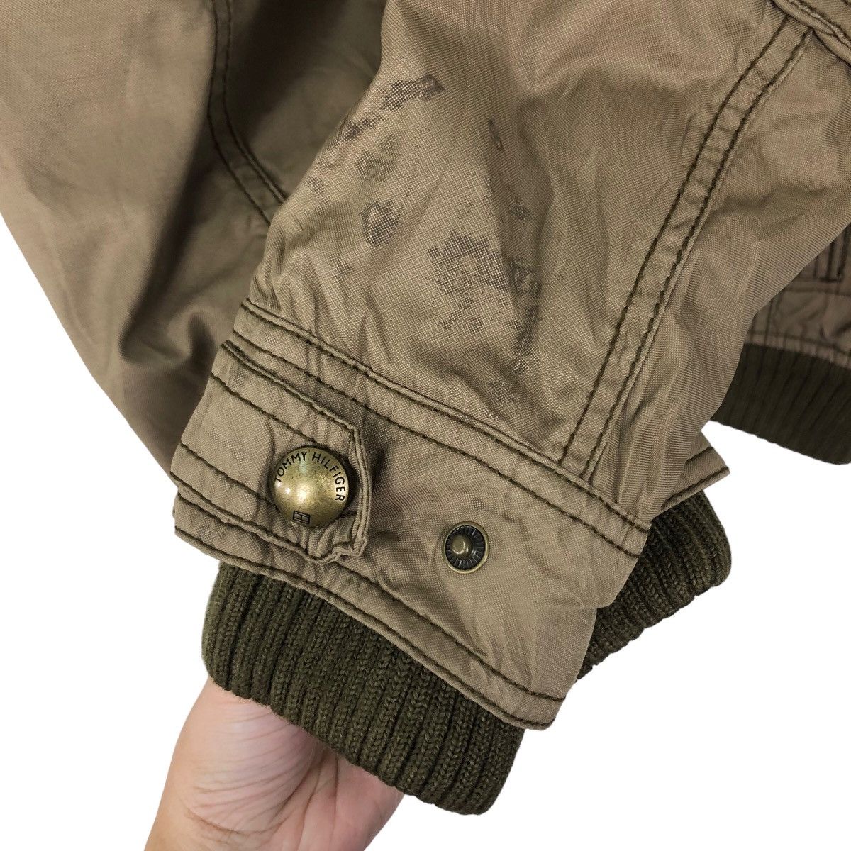 Japanese Brand 🔥CHORE BIKER JACKET PARACHUTE STYLE TOMMY HILFIGER Size US S / EU 44-46 / 1 - 10 Thumbnail