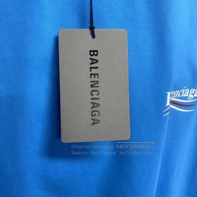 Balenciaga Balenciaga Blue Coke Print Logo T-shirt. Size US XS / EU 42 / 0 - 4 Thumbnail