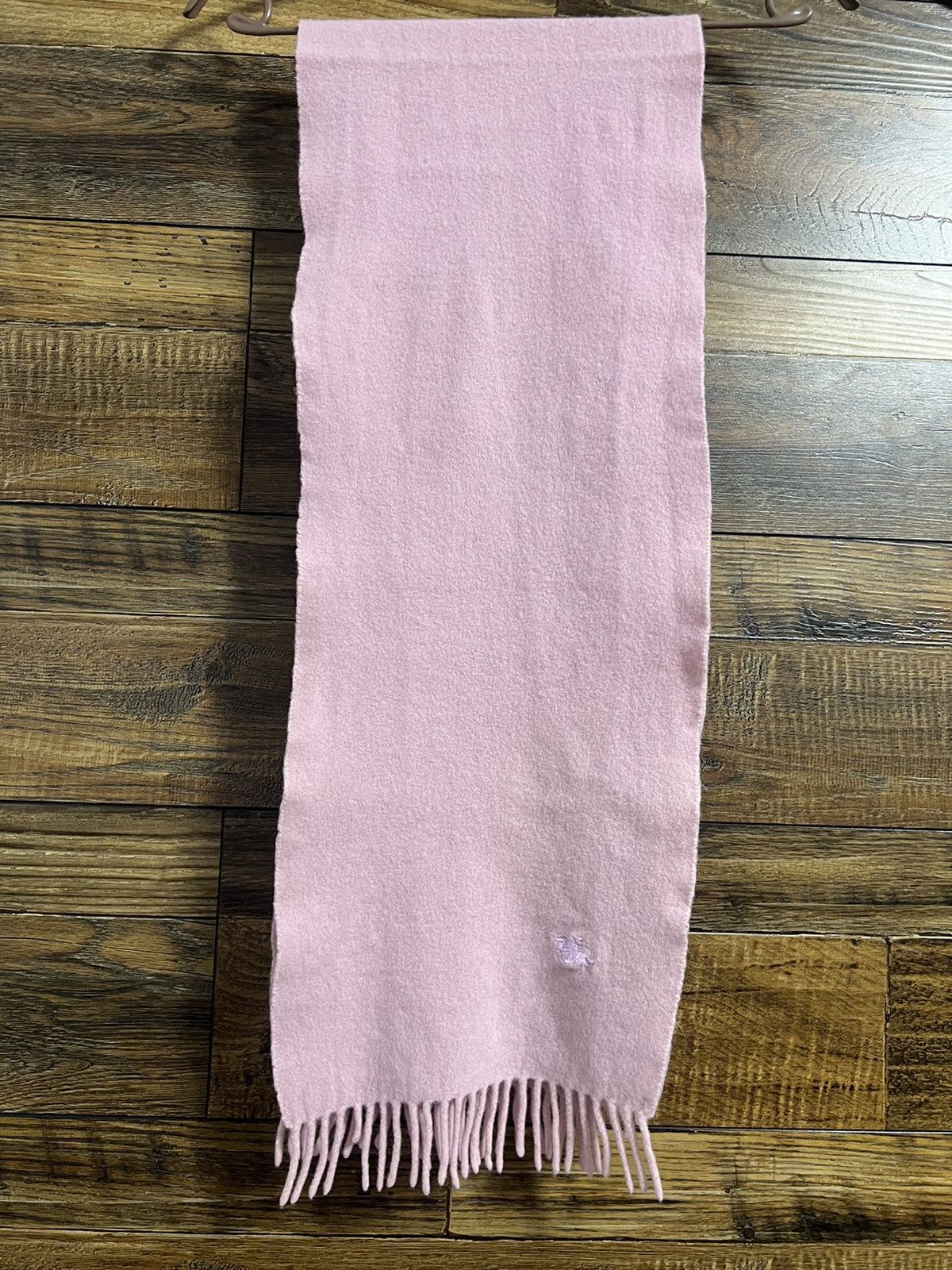 Burberry BURBERRY 💕WOOL PINK SCARF Small logo Size ONE SIZE - 3 Thumbnail