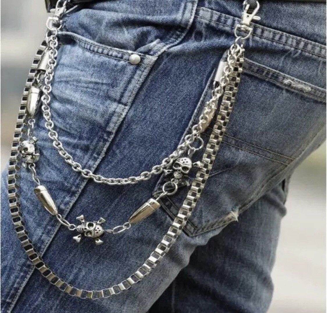 Jewelry Multi Layer Rock Punk Pants Chain Size ONE SIZE - 1 Thumbnail