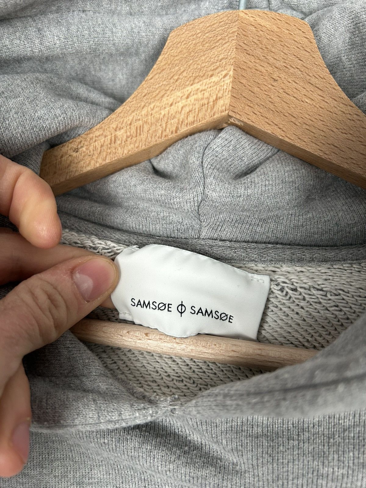 Samsoe Samsoe × Vintage Samsoe & Samsoe Supersonic Grey Hoodie Streetwear Vintage Size US M / EU 48-50 / 2 - 5 Thumbnail