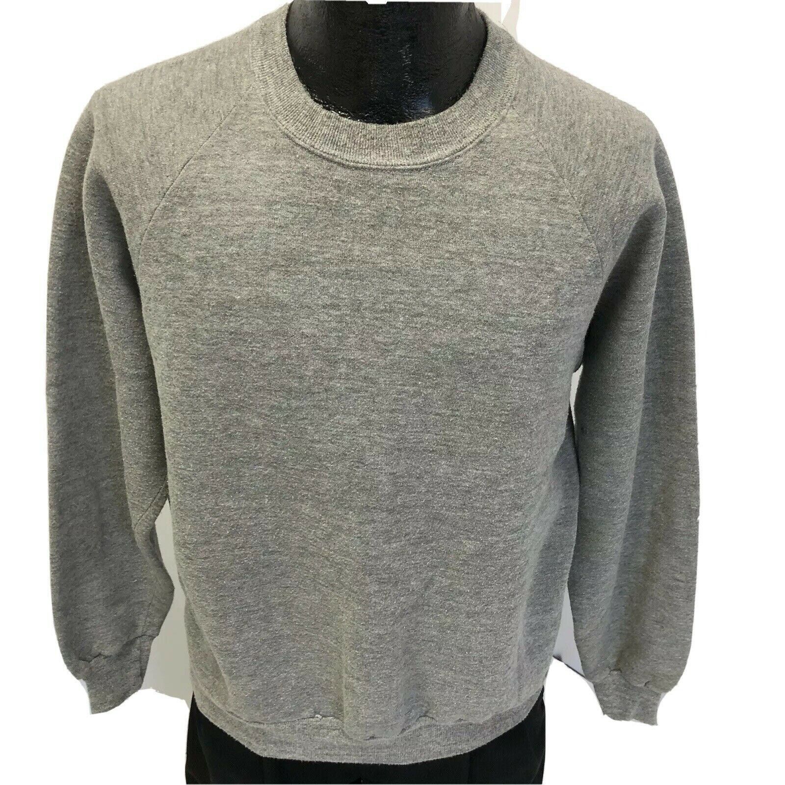 Dickies Vtg Dickies TRI BLEND Heather Gray RAGLAN Sweatshirt Size US XL / EU 56 / 4 - 1 Thumbnail