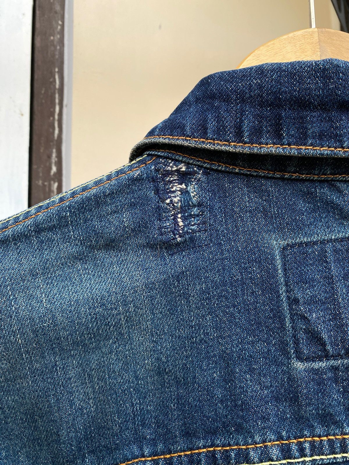 Japanese Brand Field Denim Jacket Selvedge LOST DESSAU Size US M / EU 48-50 / 2 - 6 Thumbnail