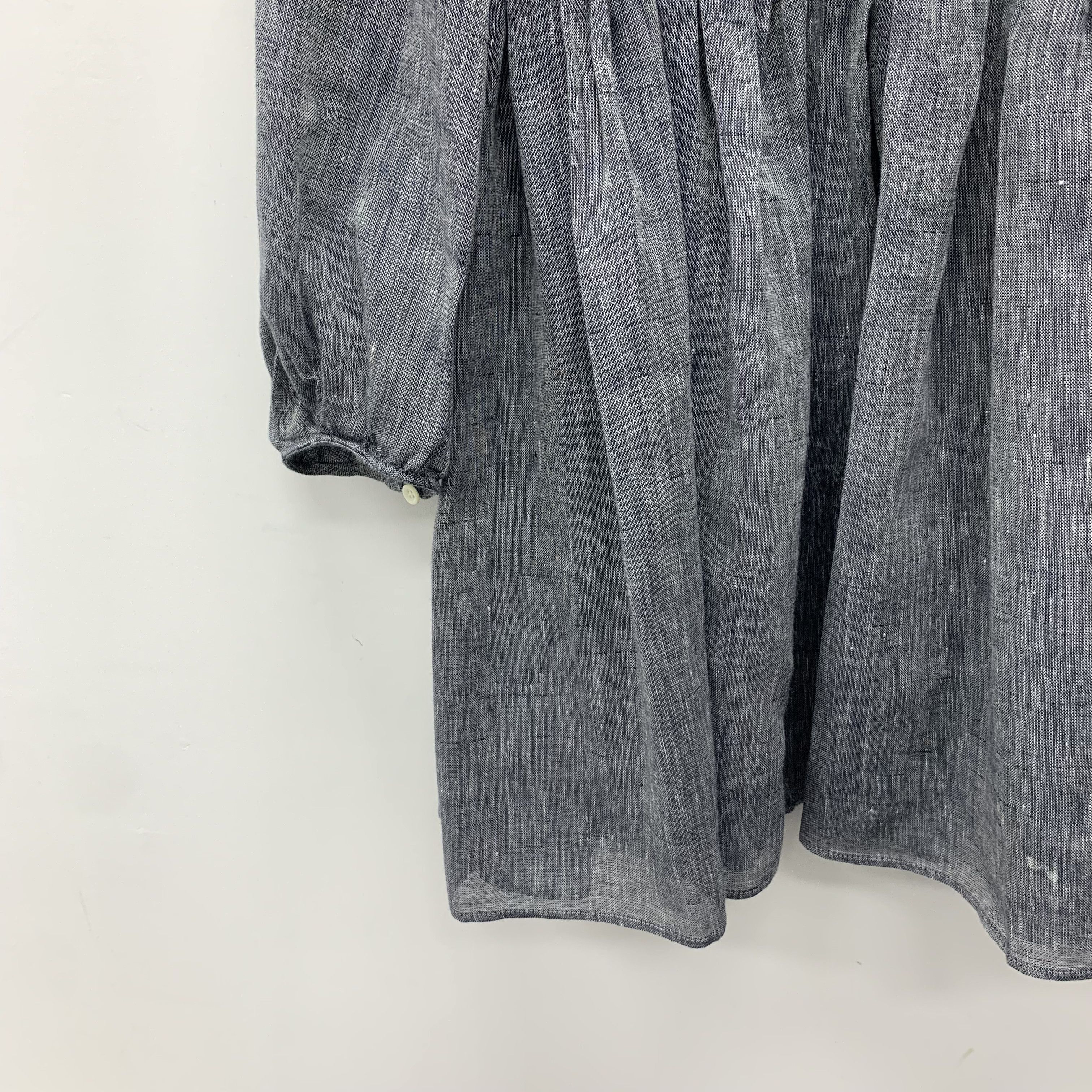 Dior Dior Dress – Grey Linen Lace Collar (Size S) Size S / US 4 / IT 40 - 5 Thumbnail