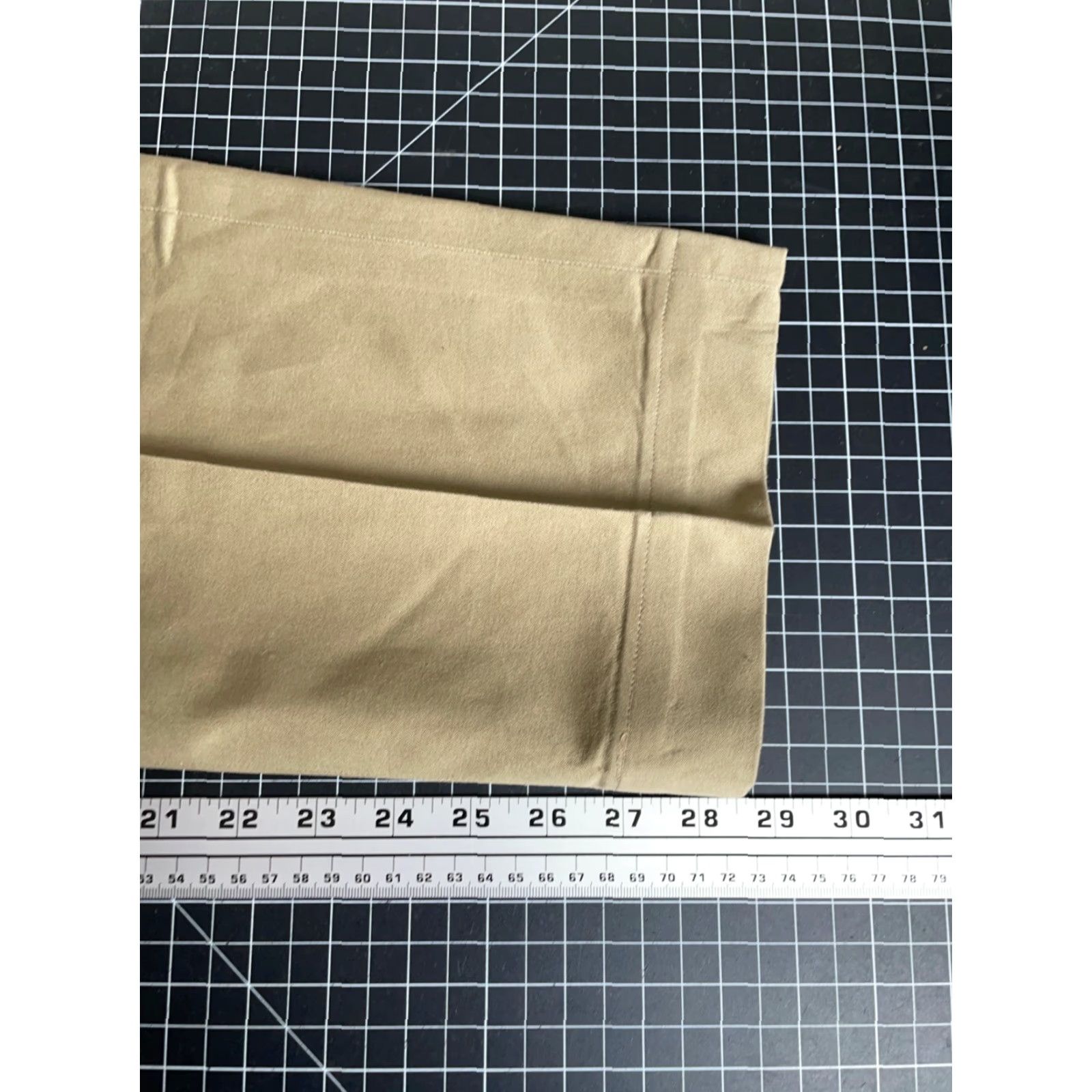 Vintage VINTAGE Tennessee Overall Co. Army Chino Pants Men 28x28 Beige 70s US Military 8.2 oz. Uniform Twill Cotton Straight Front Zip Plaid Pockets Size US 28 / EU 44 - 6 Thumbnail