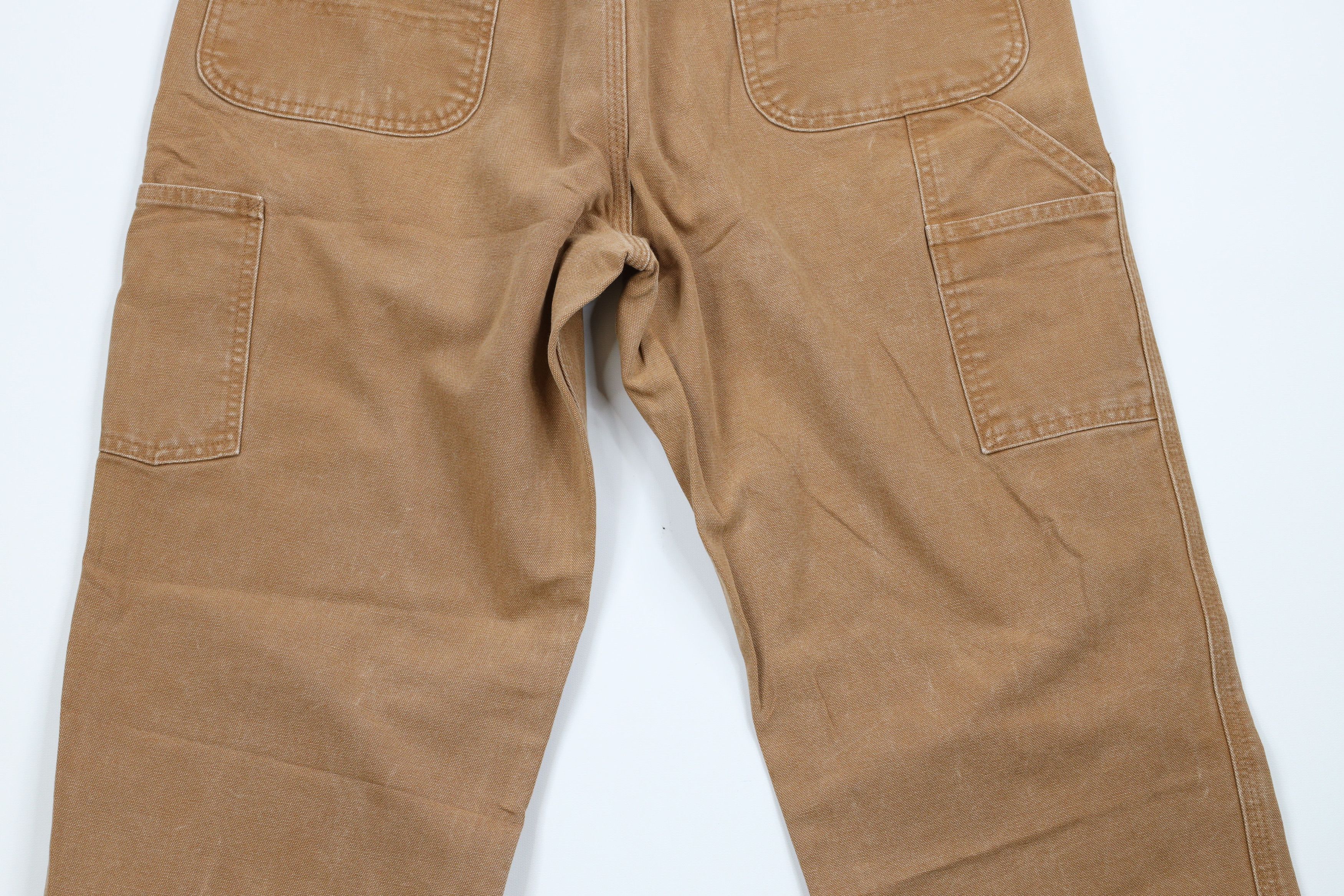 Carhartt × Vintage Carhartt Faded Spell Out Relaxed Fit Canvas Pants Duck Brown Size US 36 / EU 52 - 9 Thumbnail
