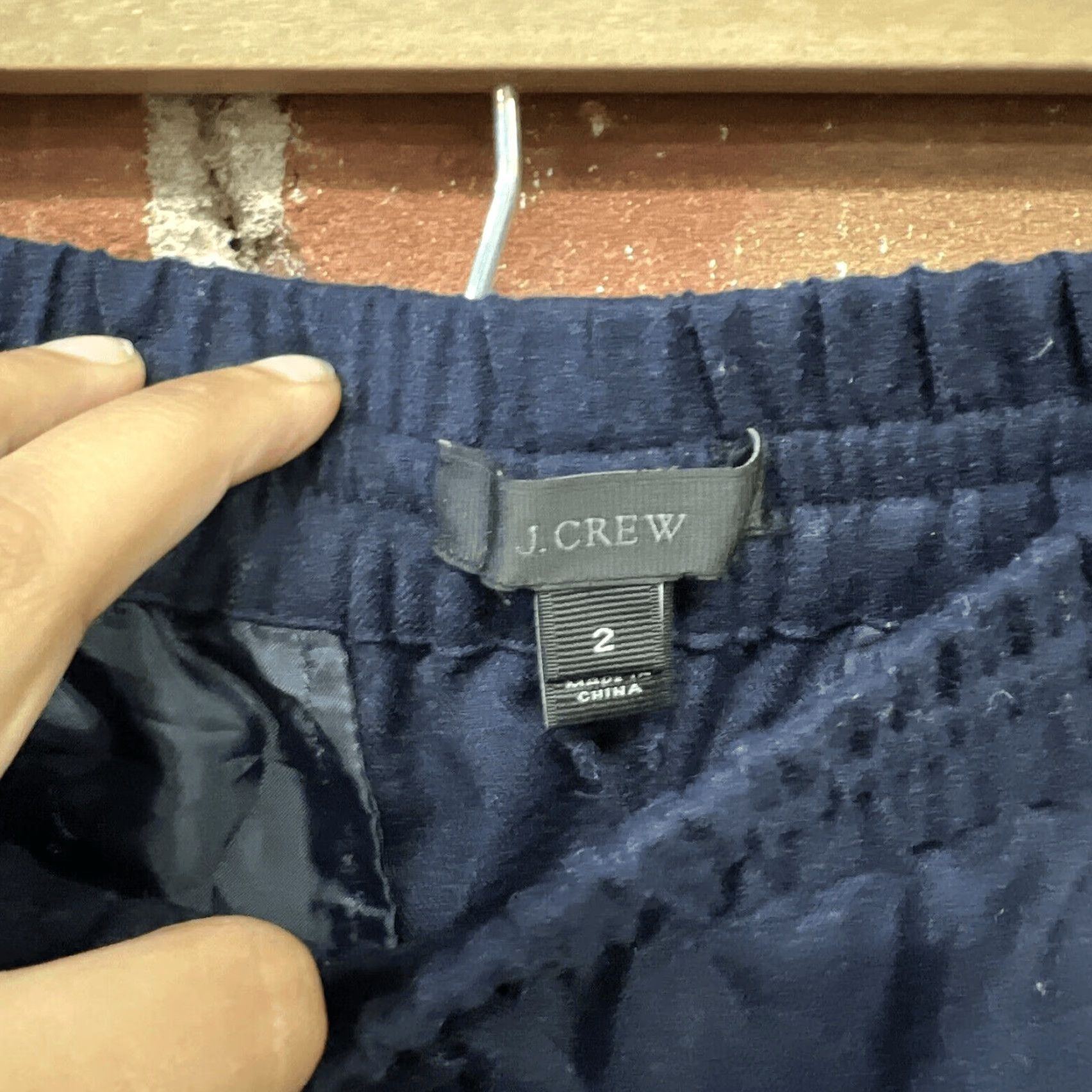 J.Crew J Crew Jogger Pants Sz 2 Blue Wool Size 26" / US 2 / IT 38 - 2 Thumbnail