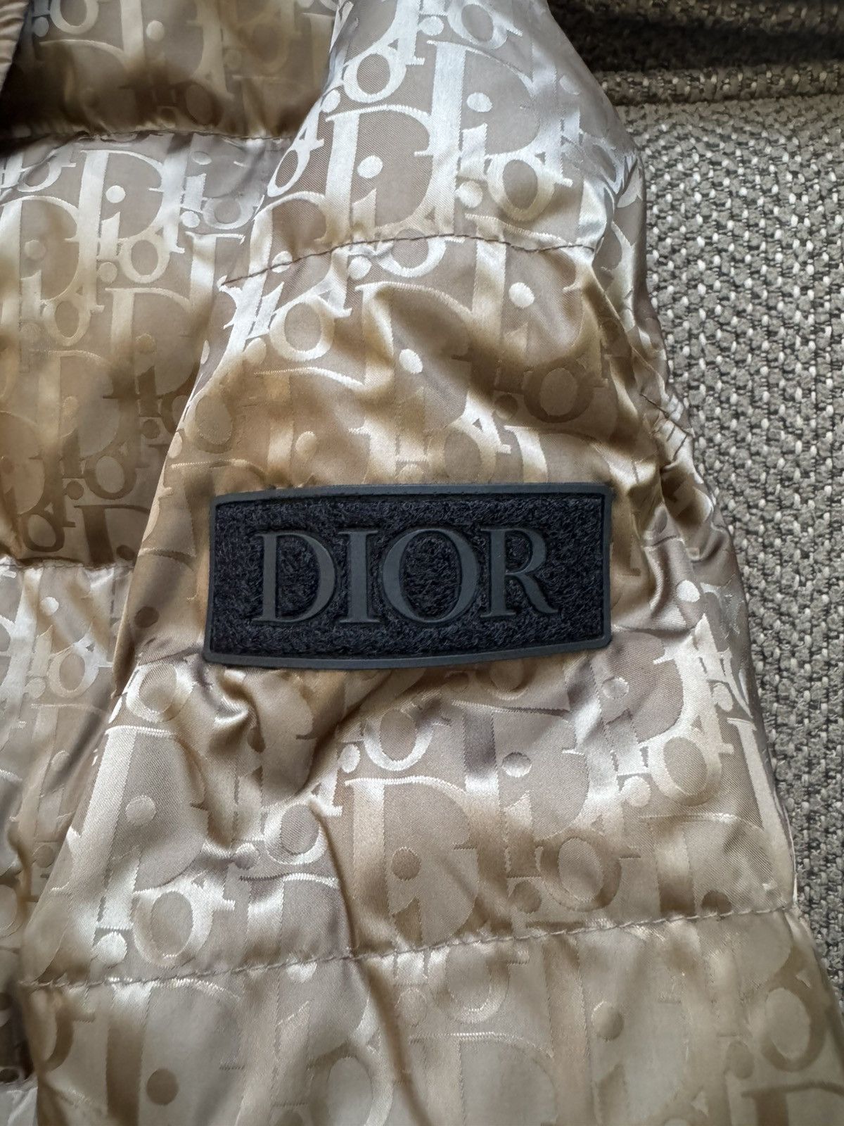 Dior Mens Dior Oblique Puffer Jacket Brown 54 Size US XL / EU 56 / 4 - 6 Thumbnail
