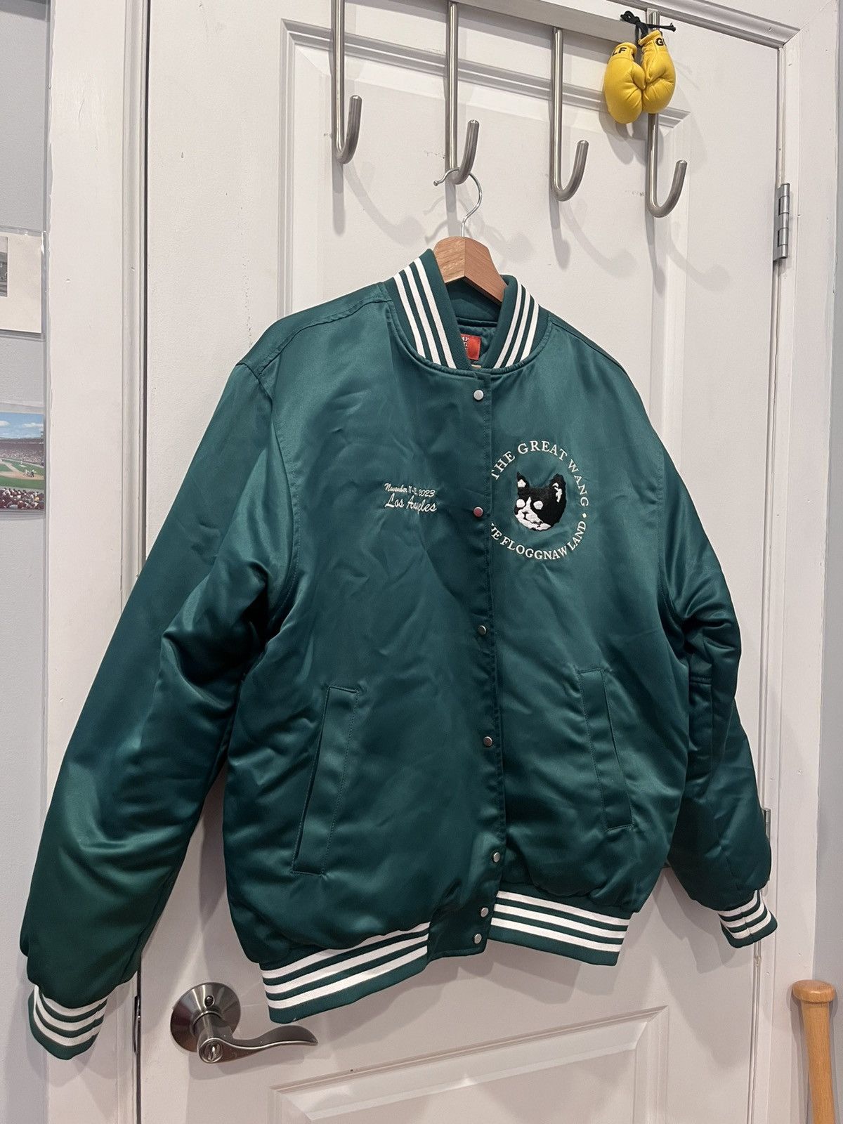 Golf Wang CAMP FLOG GNAW SATIN VARSITY JACKET Size US M / EU 48-50 / 2 - 3 Thumbnail