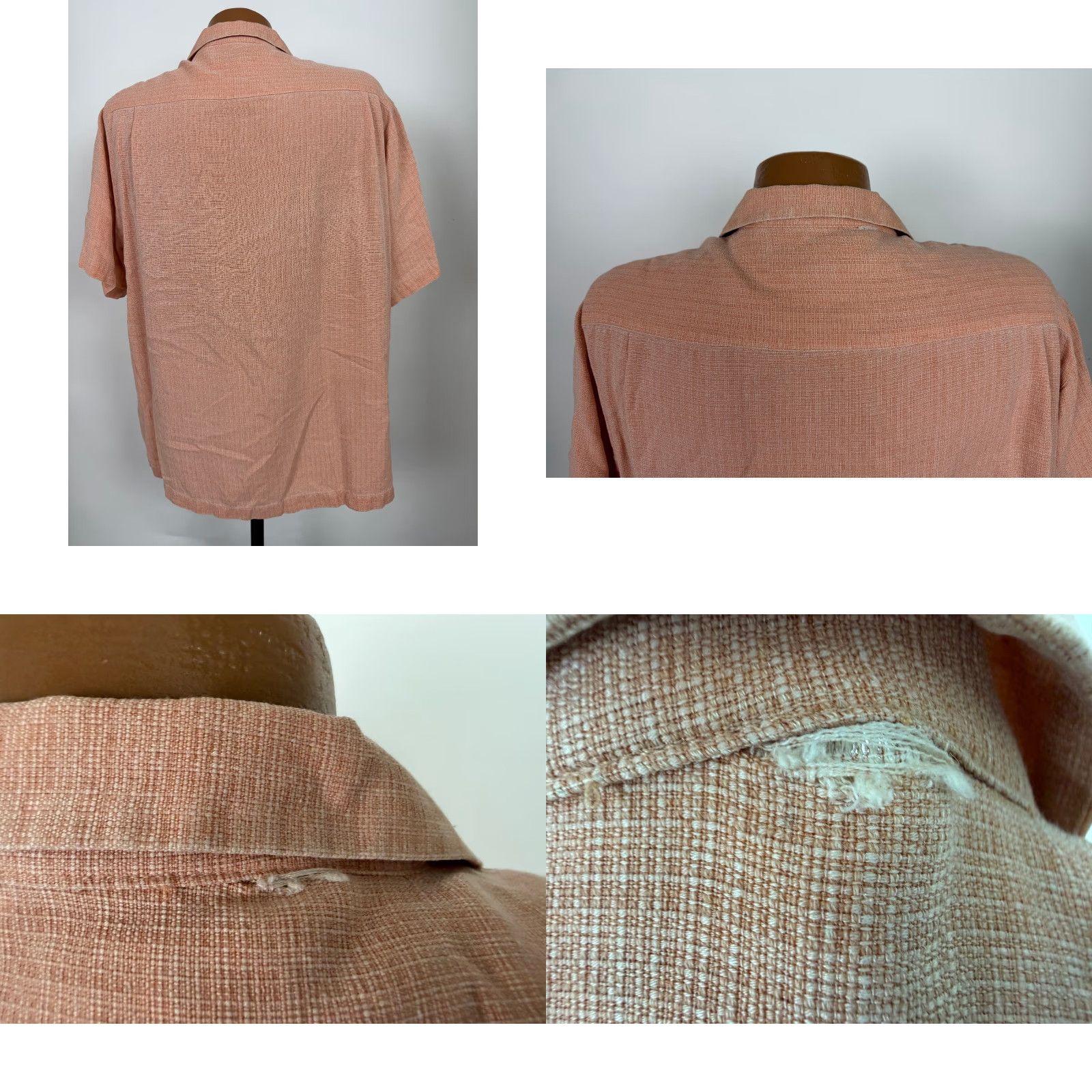 Vintage VINTAGE Caribbean Silk Blend Shirt Men L Floral Jacquard Panel Minimal Camp Garment Dyed Size US L / EU 52-54 / 3 - 8 Thumbnail