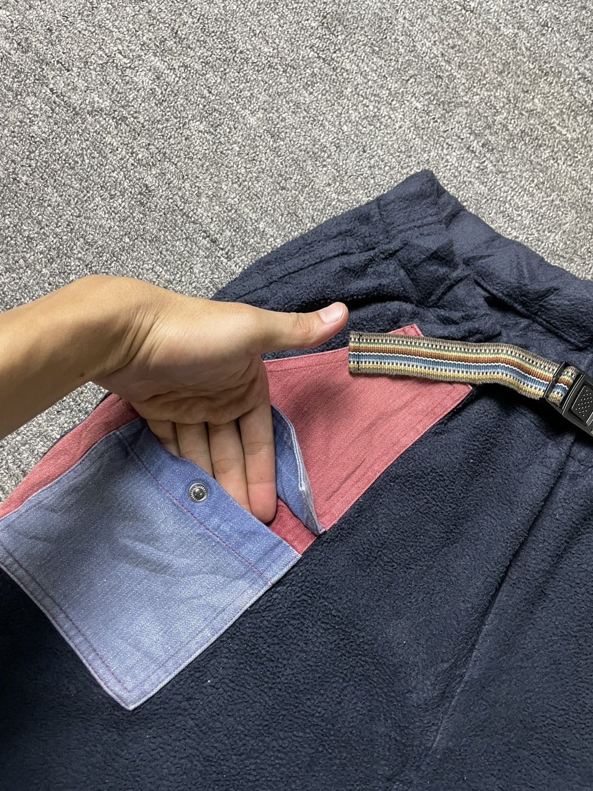 Japanese Brand × Vintage × go slow caravan GO SLOW CARAVAN Brand Fleece Pants (134) Size US 30 / EU 46 - 7 Thumbnail