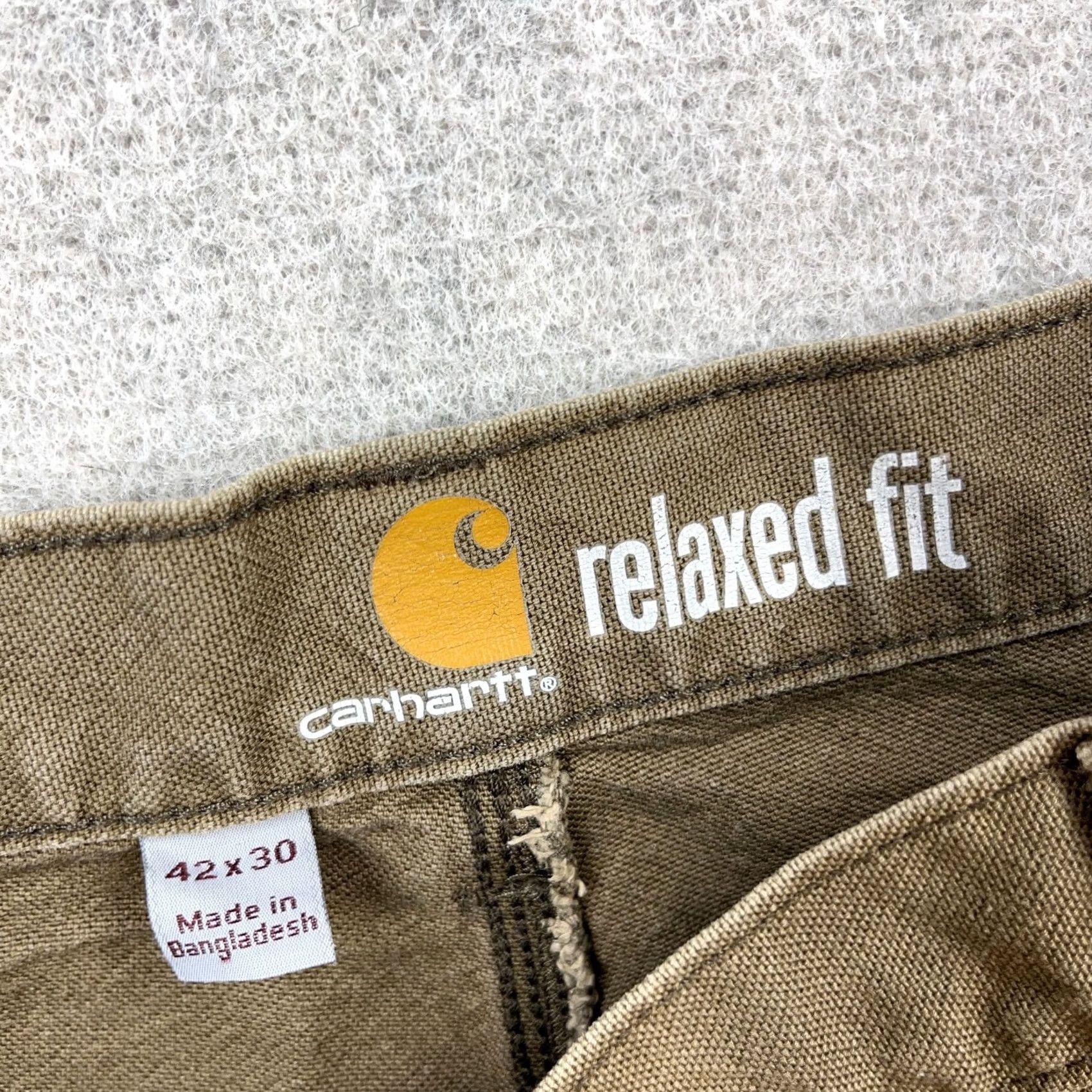 Carhartt Carhartt Pants Men 42x30 Carpenter Duck Canvas Baggy Faded Distressed Relaxed - Used Size US 42 / EU 58 - 4 Thumbnail