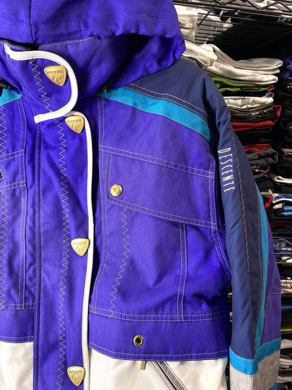 Descente Vintage 1990’s Descente Ski Winter Jacket Gradient Sun Faded Size US M / EU 48-50 / 2 - 10 Thumbnail