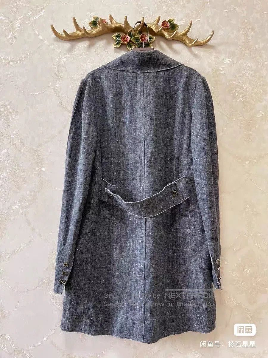 Dolce & Gabbana DG Blue Linen Double. Size M / US 6-8 / IT 42-44 - 7 Thumbnail